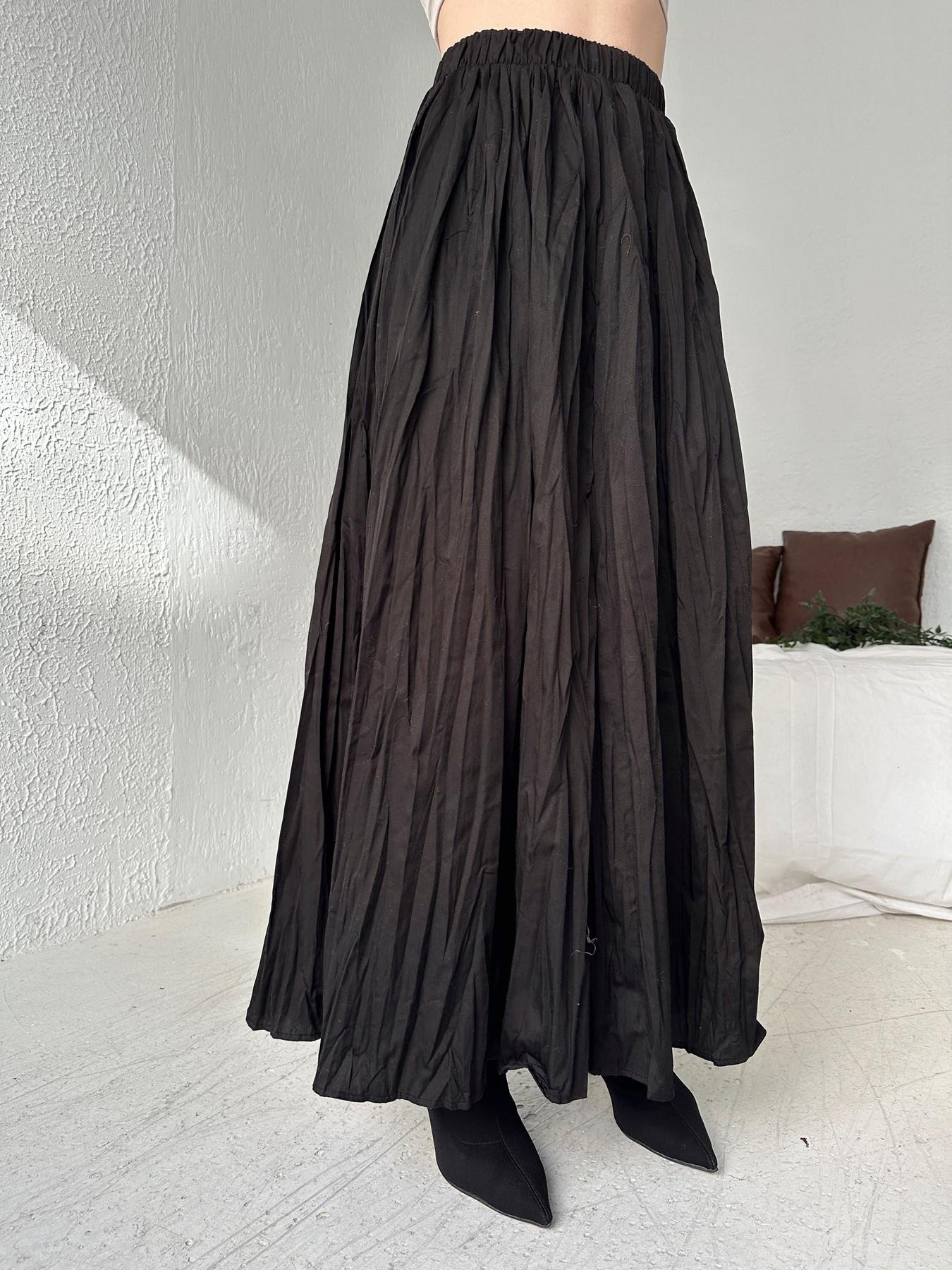 Kırışık Etek SİYAH