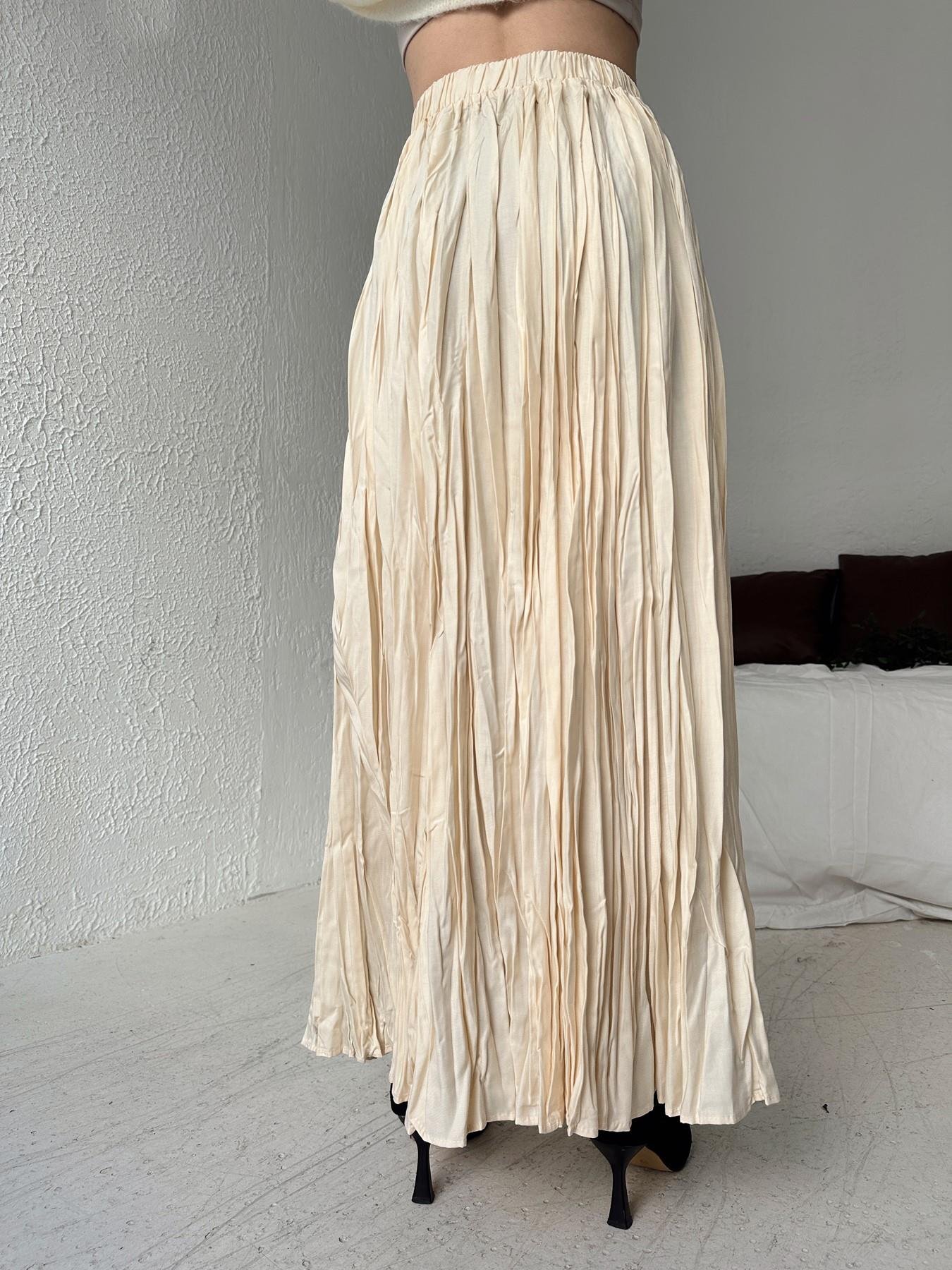 Kırışık Etek VANİLYA