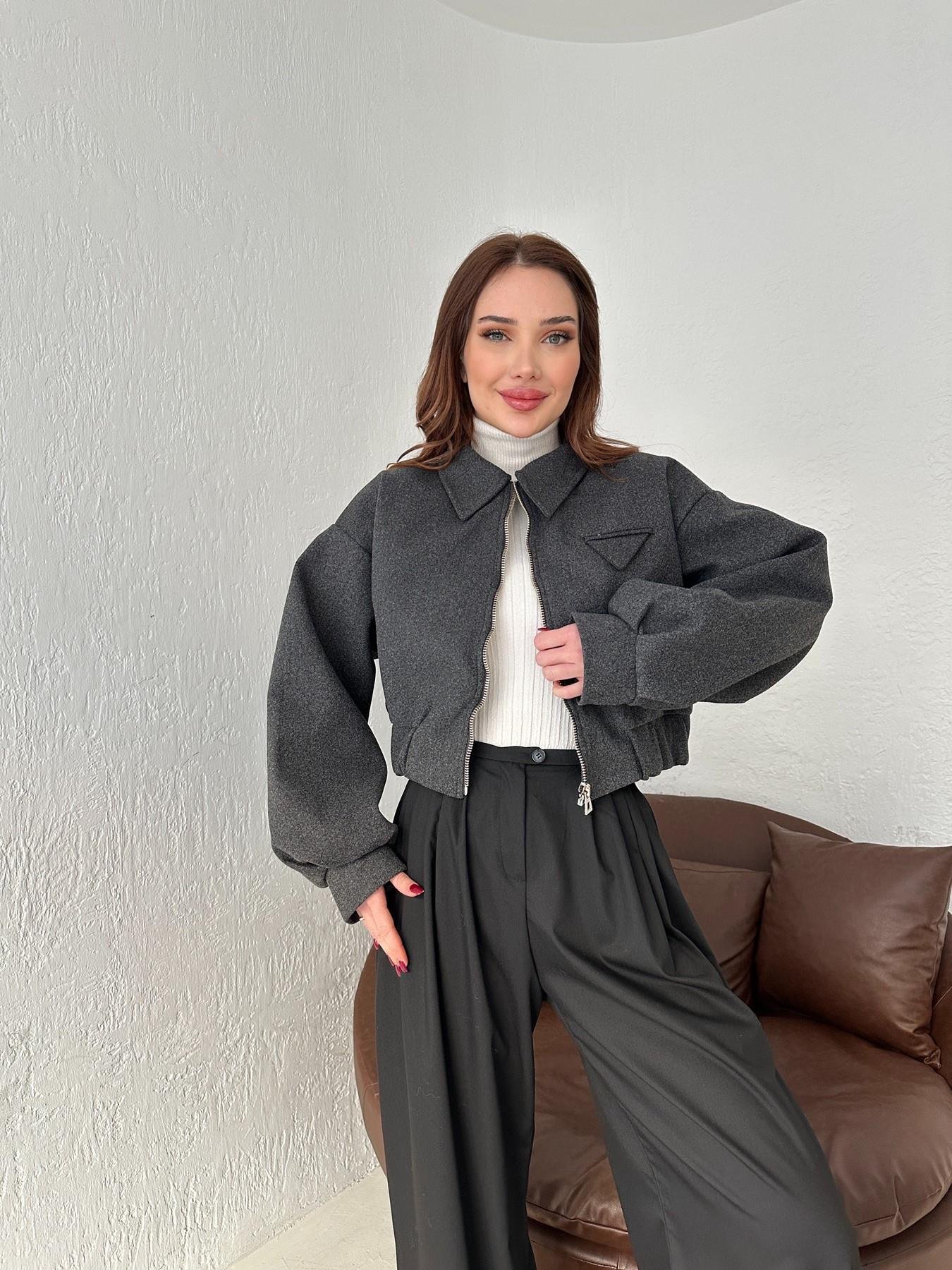 Kısa Kaşe Ceket ANTRASİT