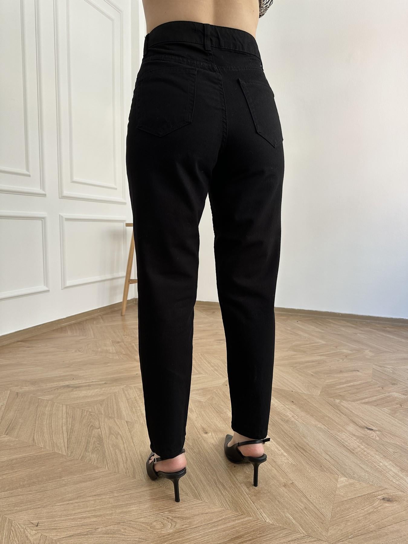 Klasik Mom Jean Pantolon Siyah