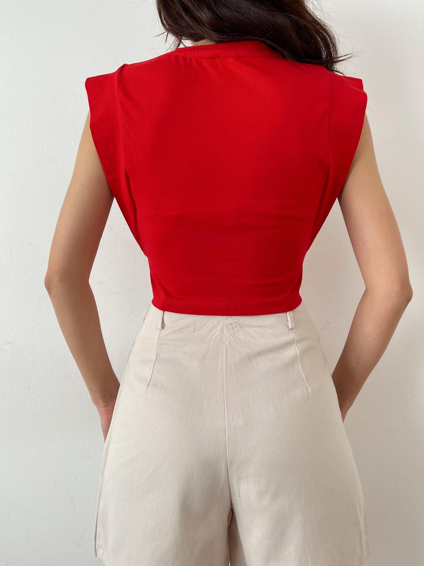 Kolsuz Crop Body KIRMIZI