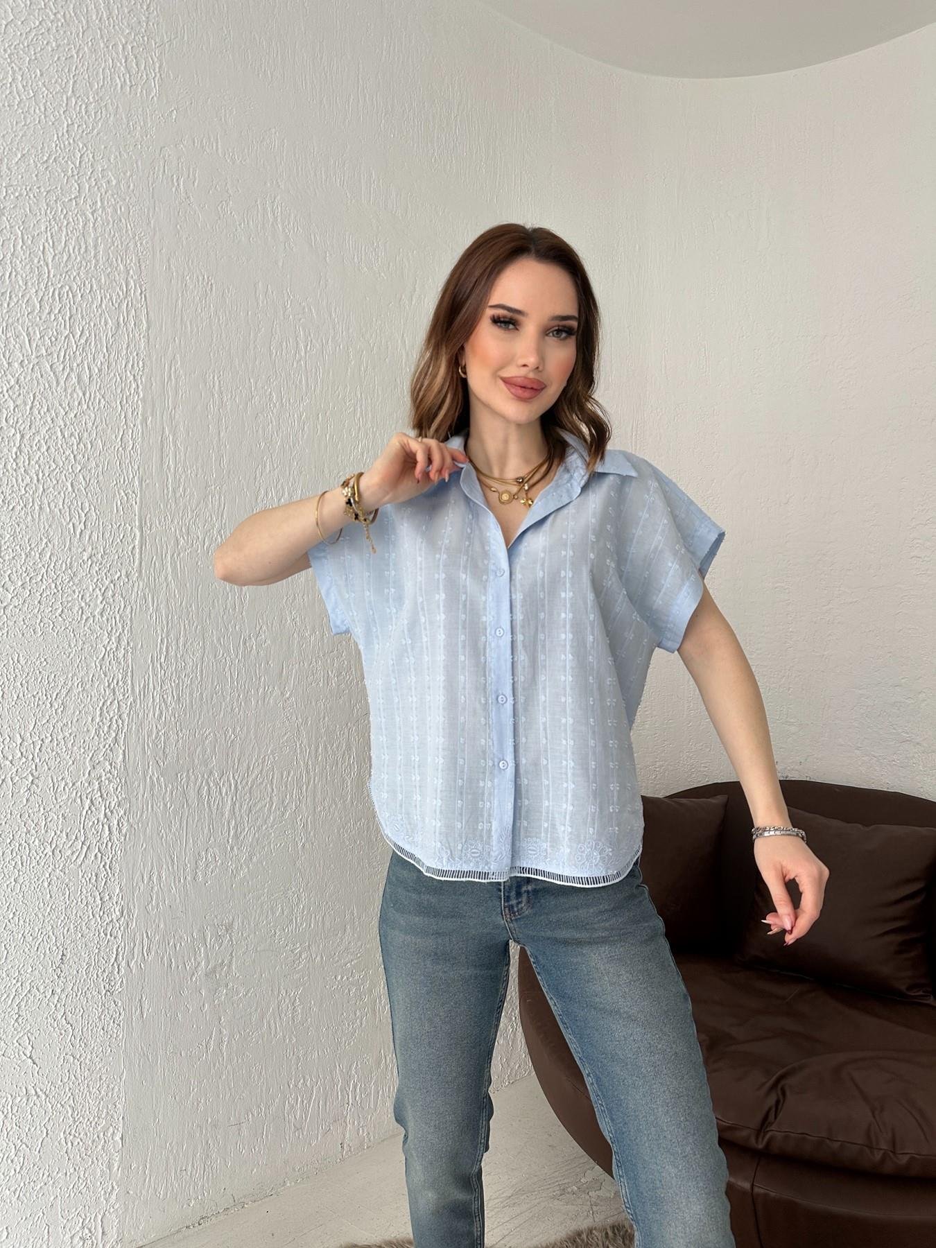 Kolsuz Gömlek Bebe mavi