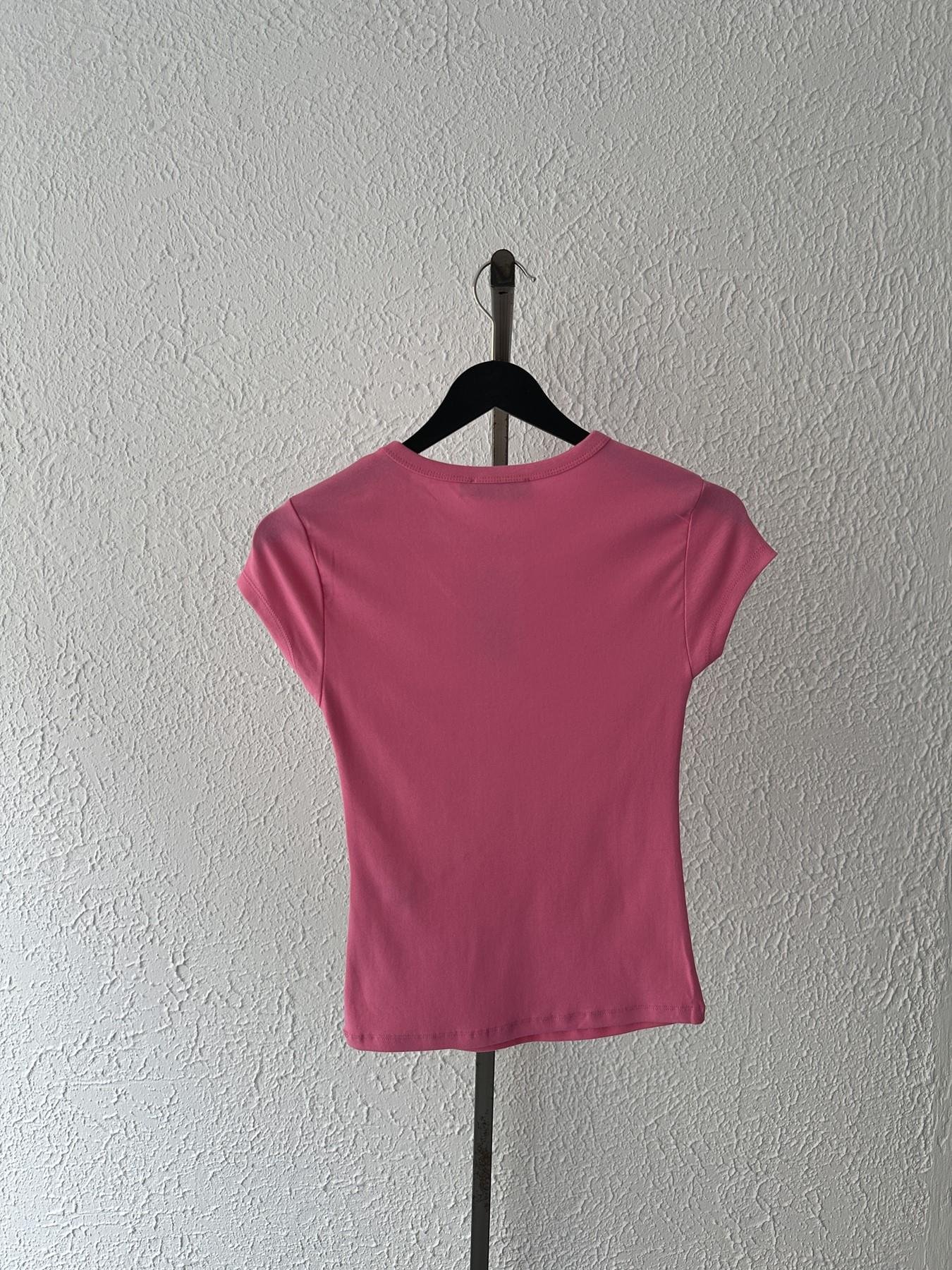 Kolsuz Tişört Fuşya