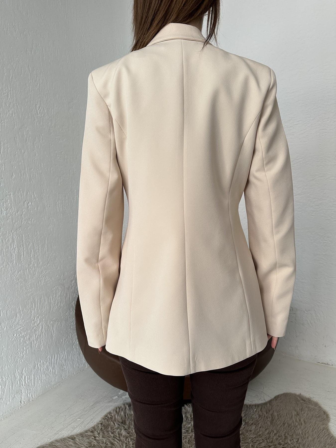 Kolu Bantlı Basic Ceket TAŞ