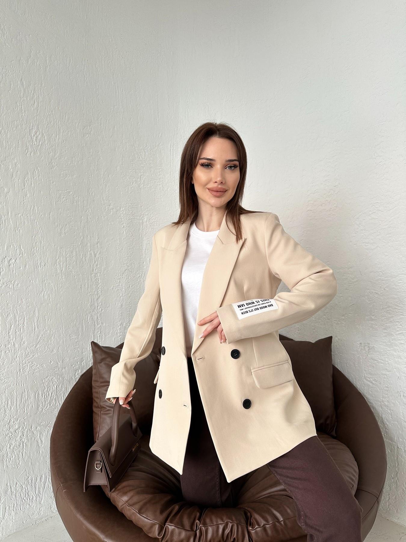 Kolu Bantlı Basic Ceket TAŞ