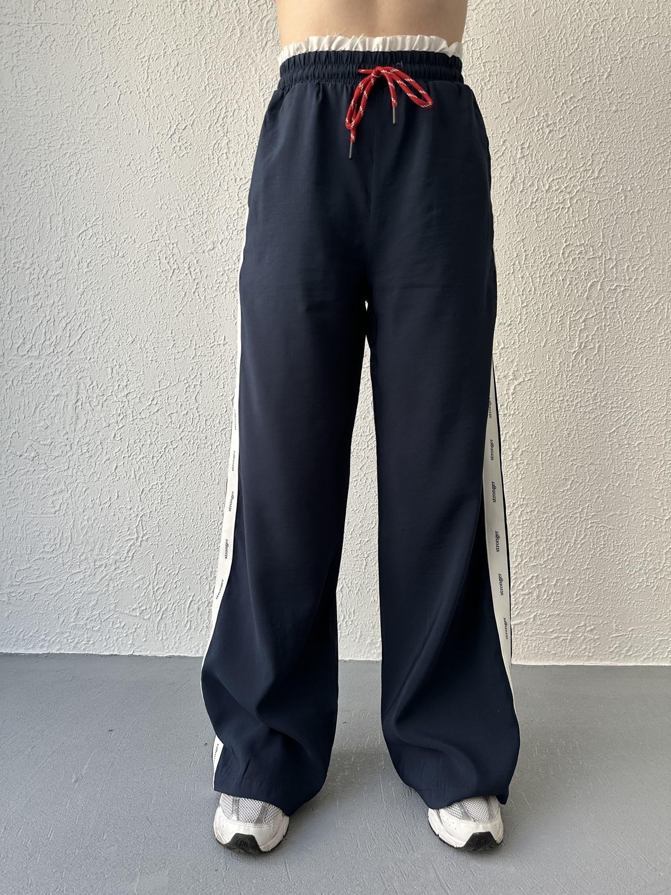 Kordon Detay Pantolon Lacivert
