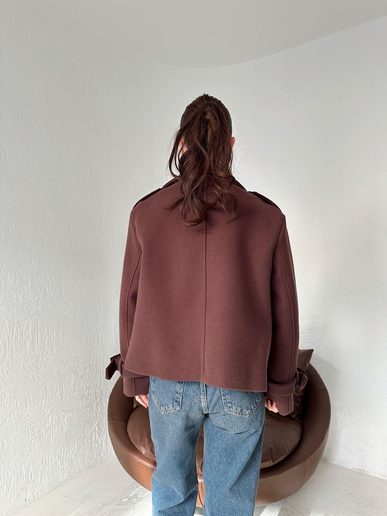 Kruvaze Kışa Kaşe Mont KAHVE