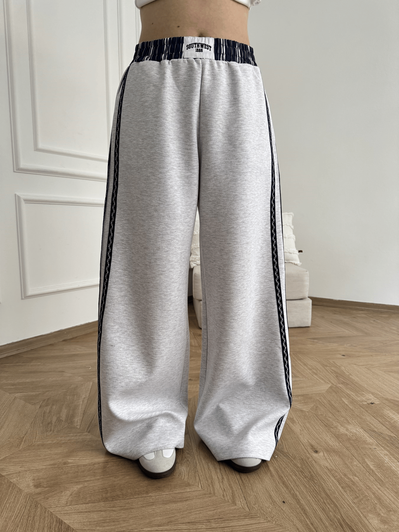 Kumaş Matchli Pantolon Karmelanj