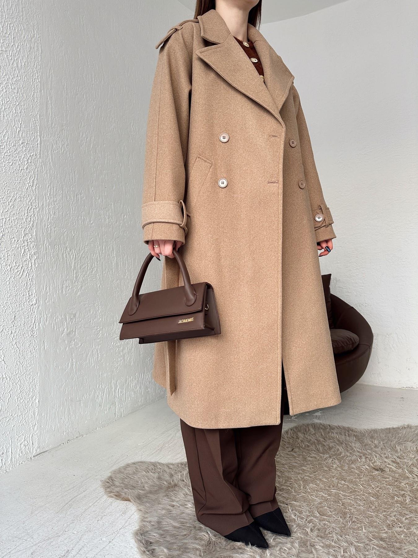 Kuşaklı Kaşe Kaban BEJ