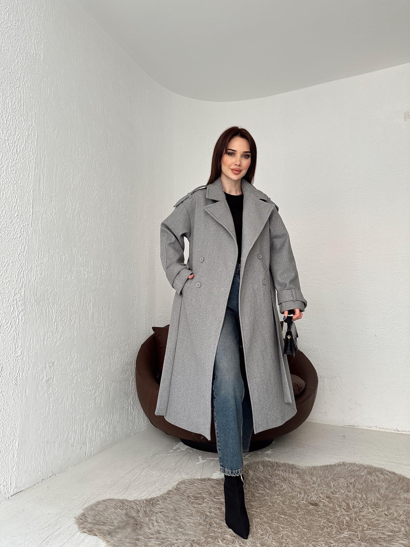 Kuşaklı Kaşe Kaban GRİ