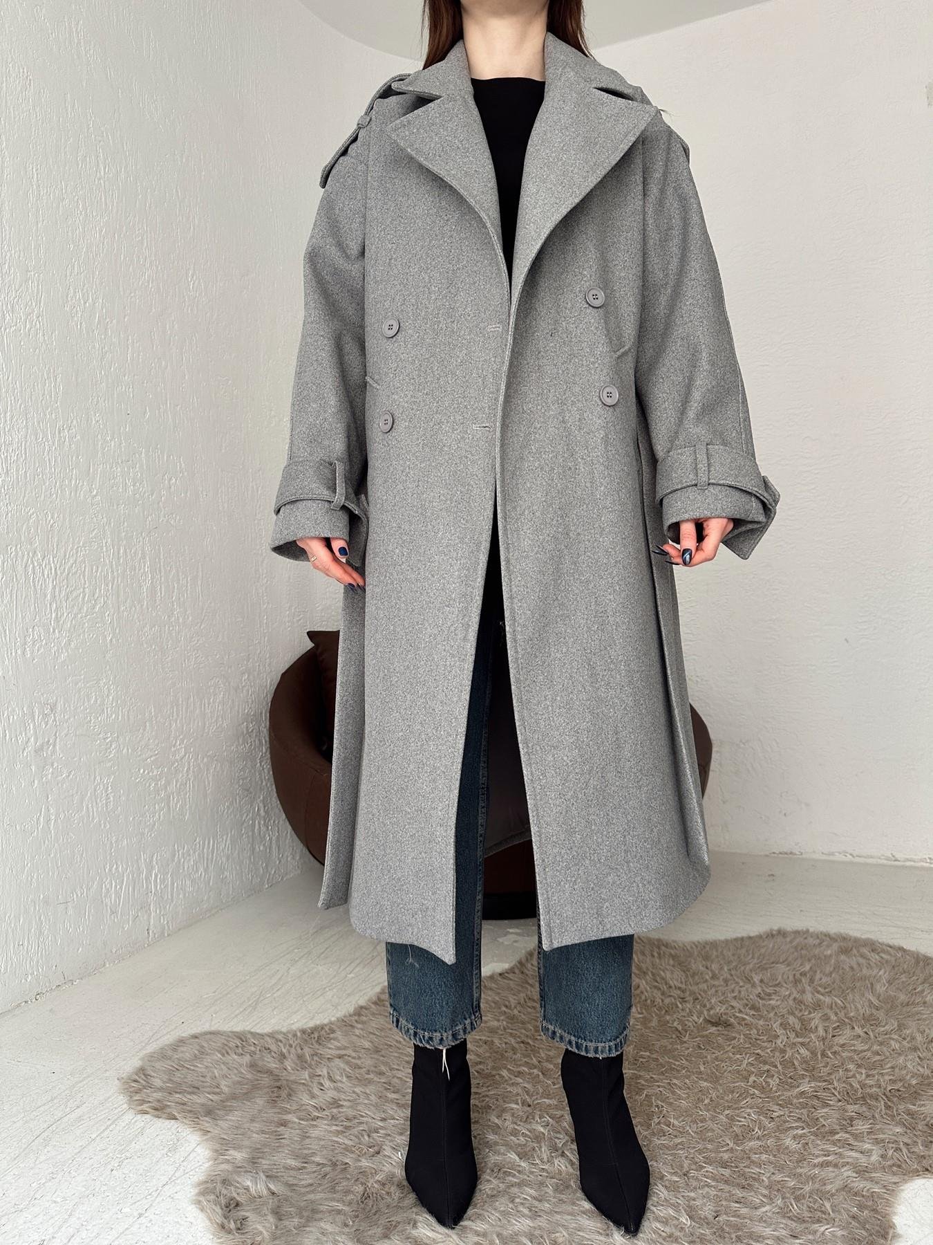 Kuşaklı Kaşe Kaban GRİ