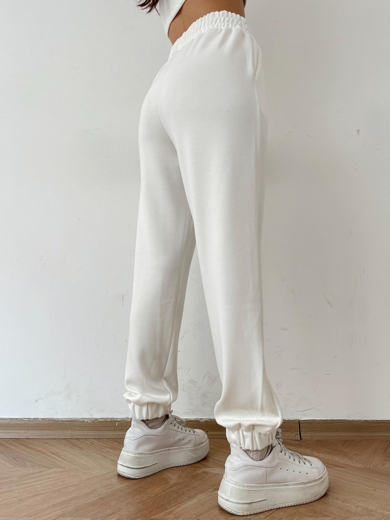 Lastikli Eşofman Altı EKRU