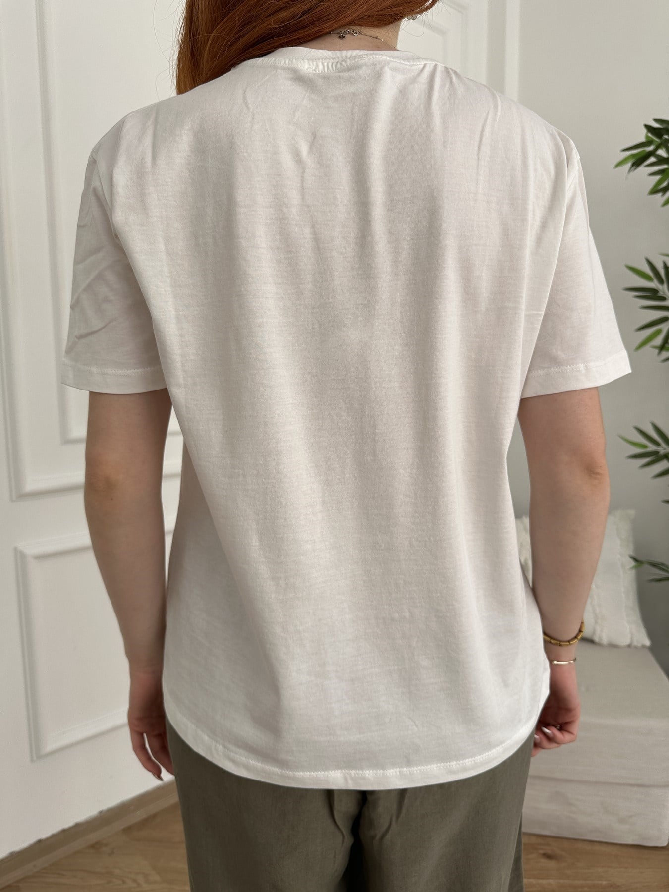 Limon Baskılı T-shirt Ekru