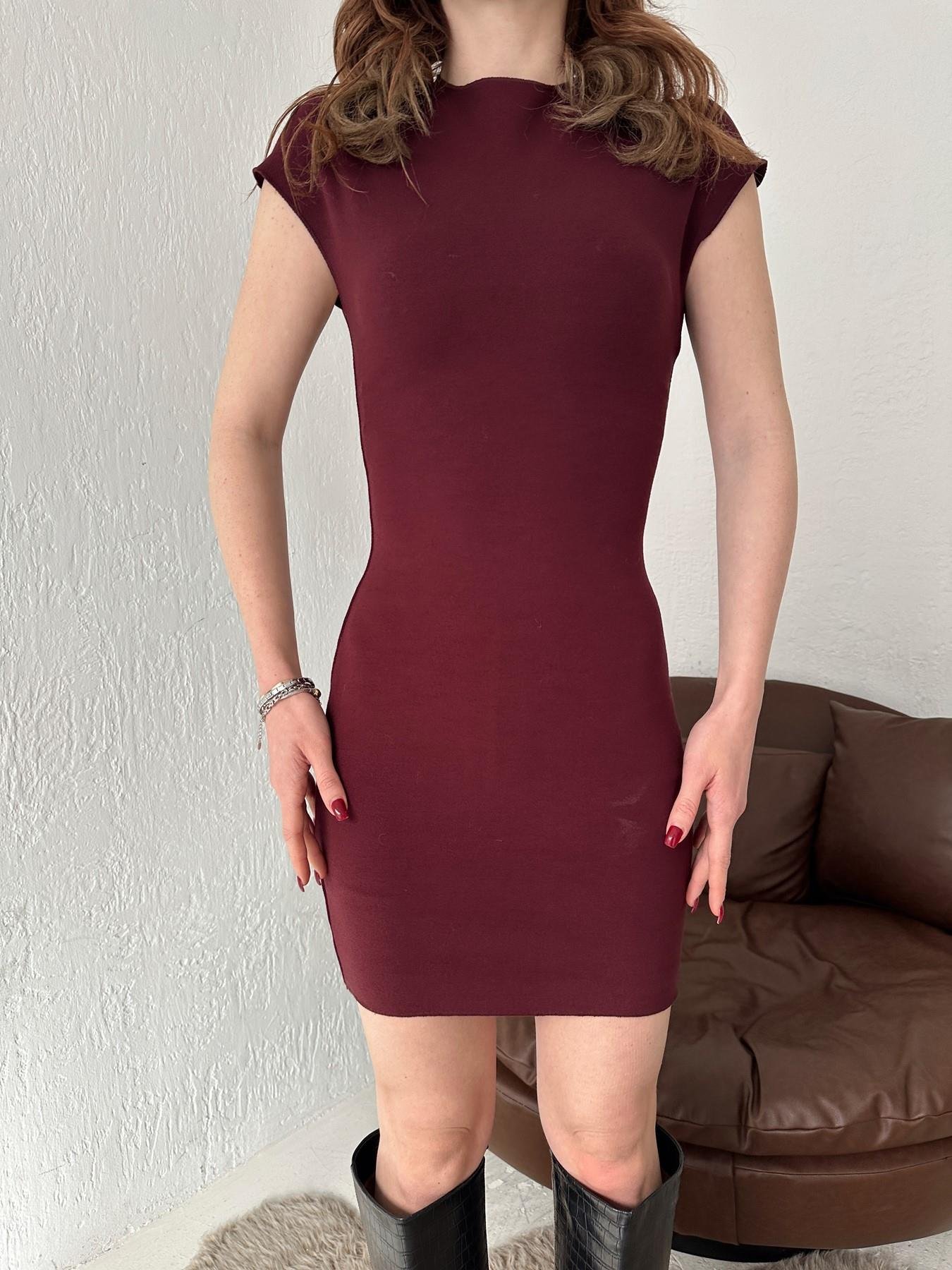 Mini Örme Elbise BORDO