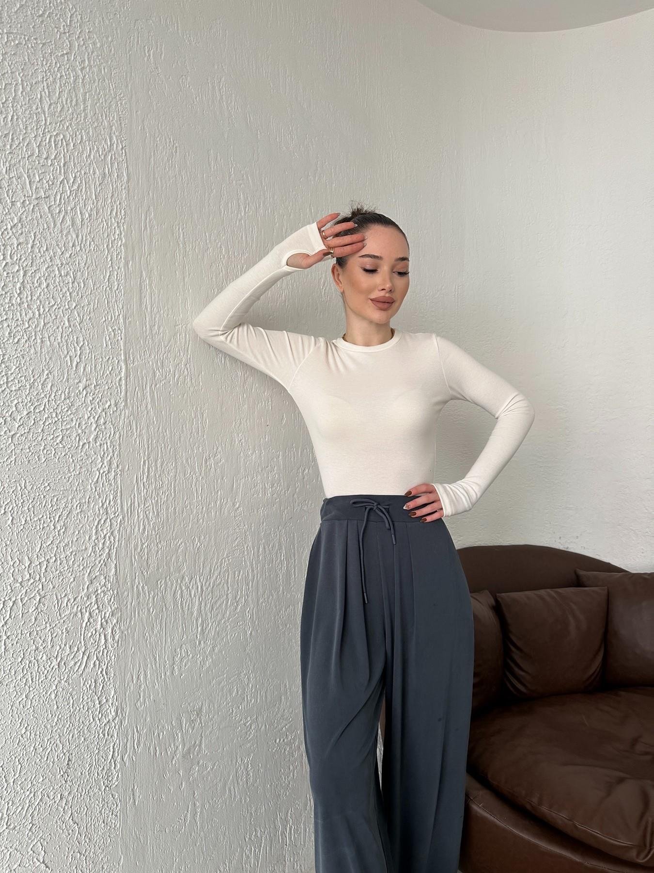 Modal Kumaş Uzun Kollu Bluz EKRU