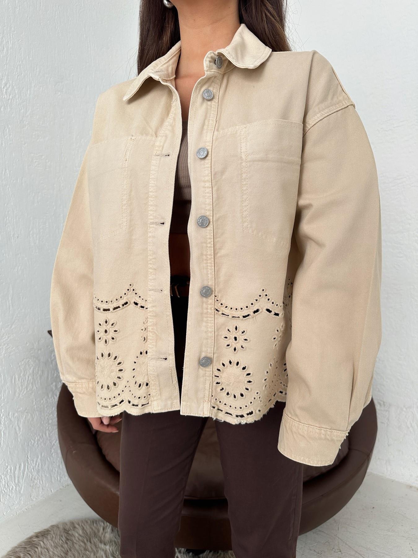 Nakış Detay Ceket TAŞ