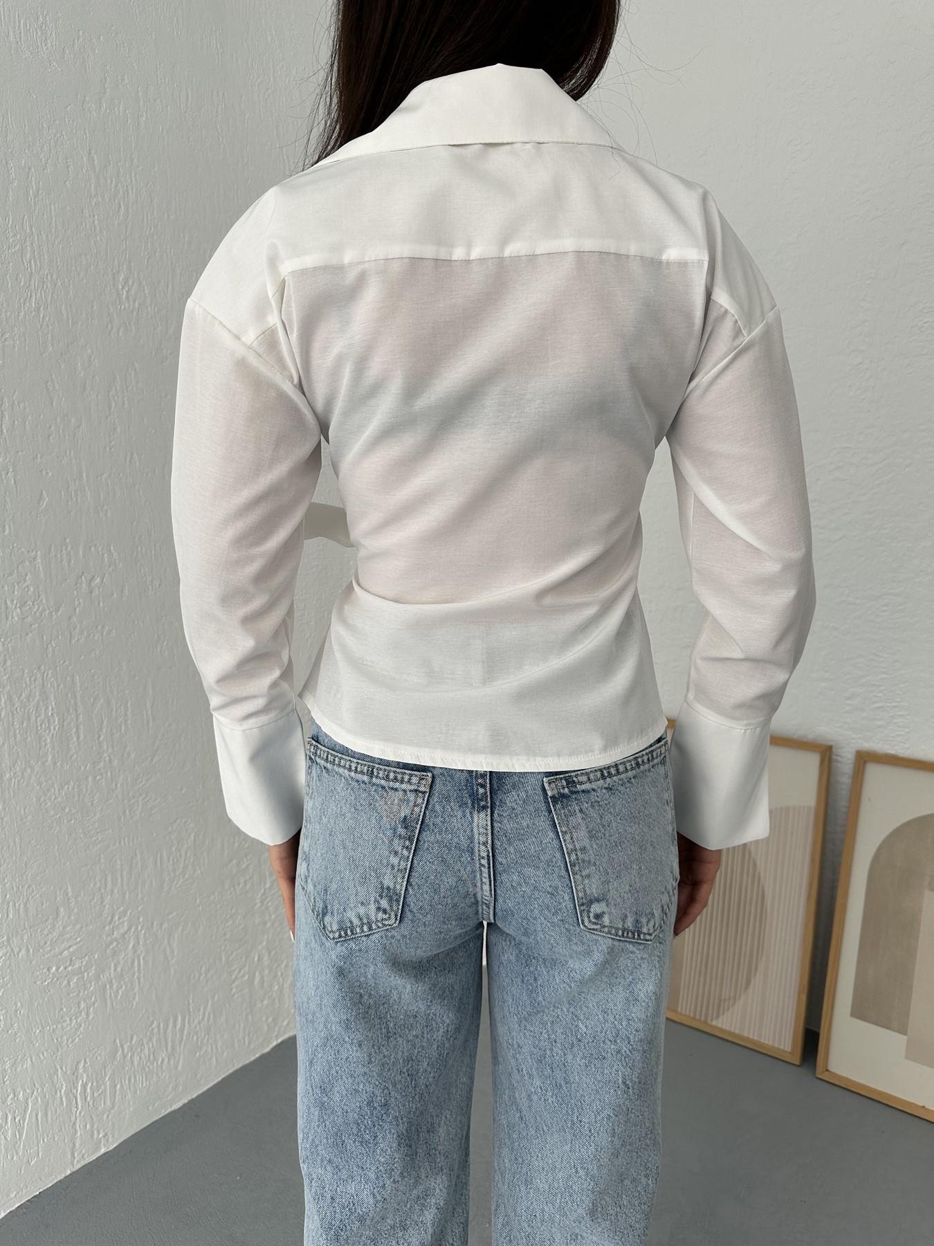 Önü Bağlamalı Bluz Ekru