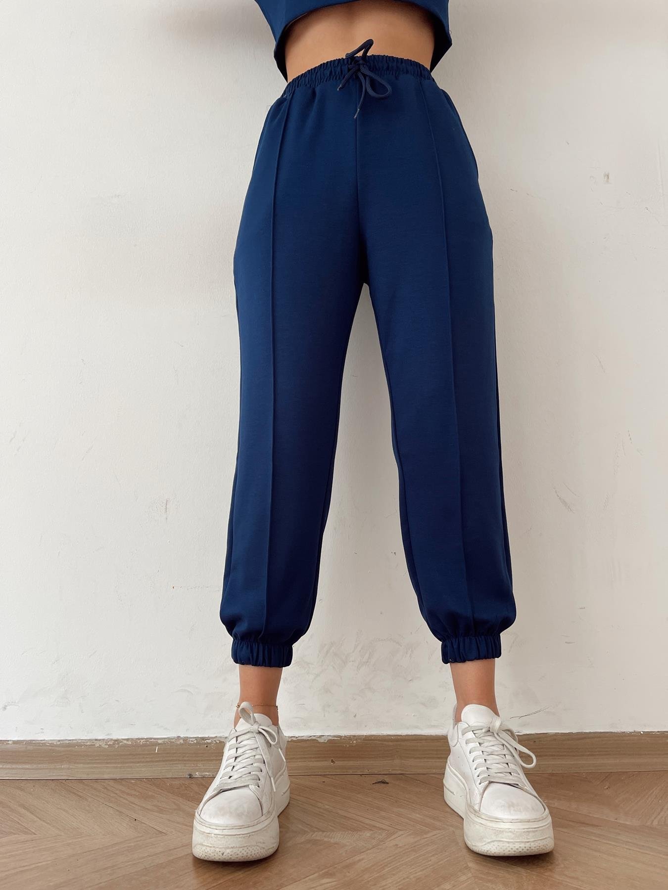 Önü Dikişli Eşofman Altı LACİVERT