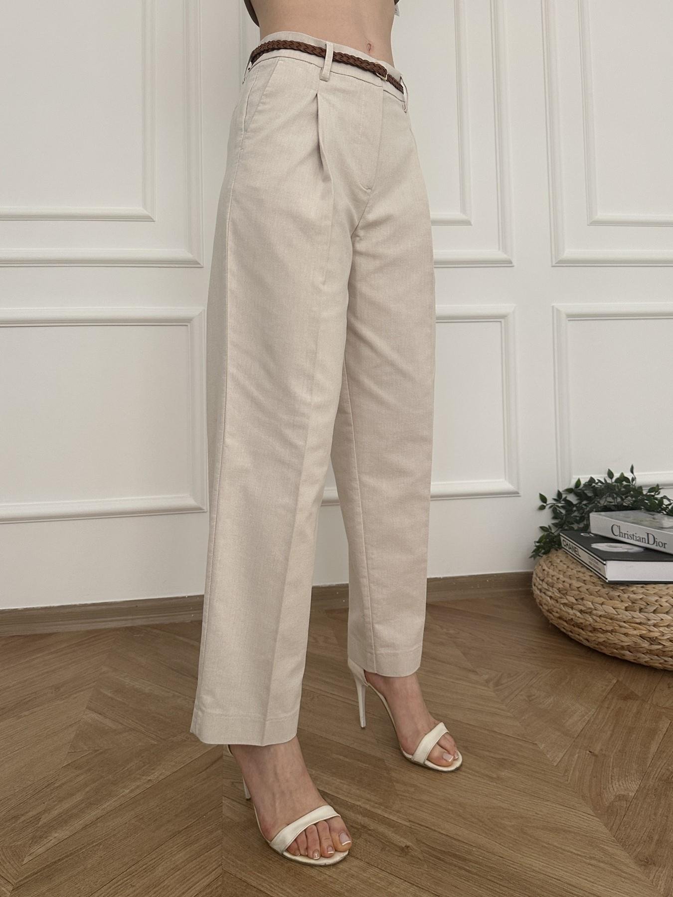 Örgü Kemerli Pantolon Taş