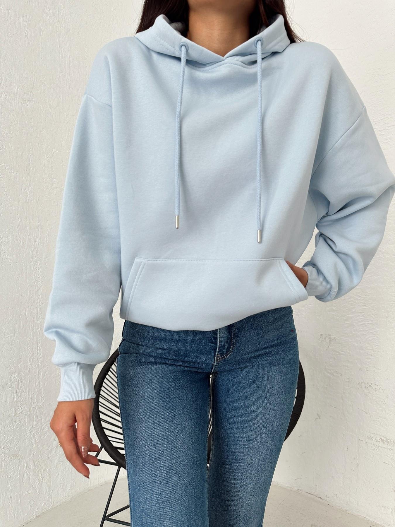 Oversize Basic Sweatshirt BEBE MAVİ