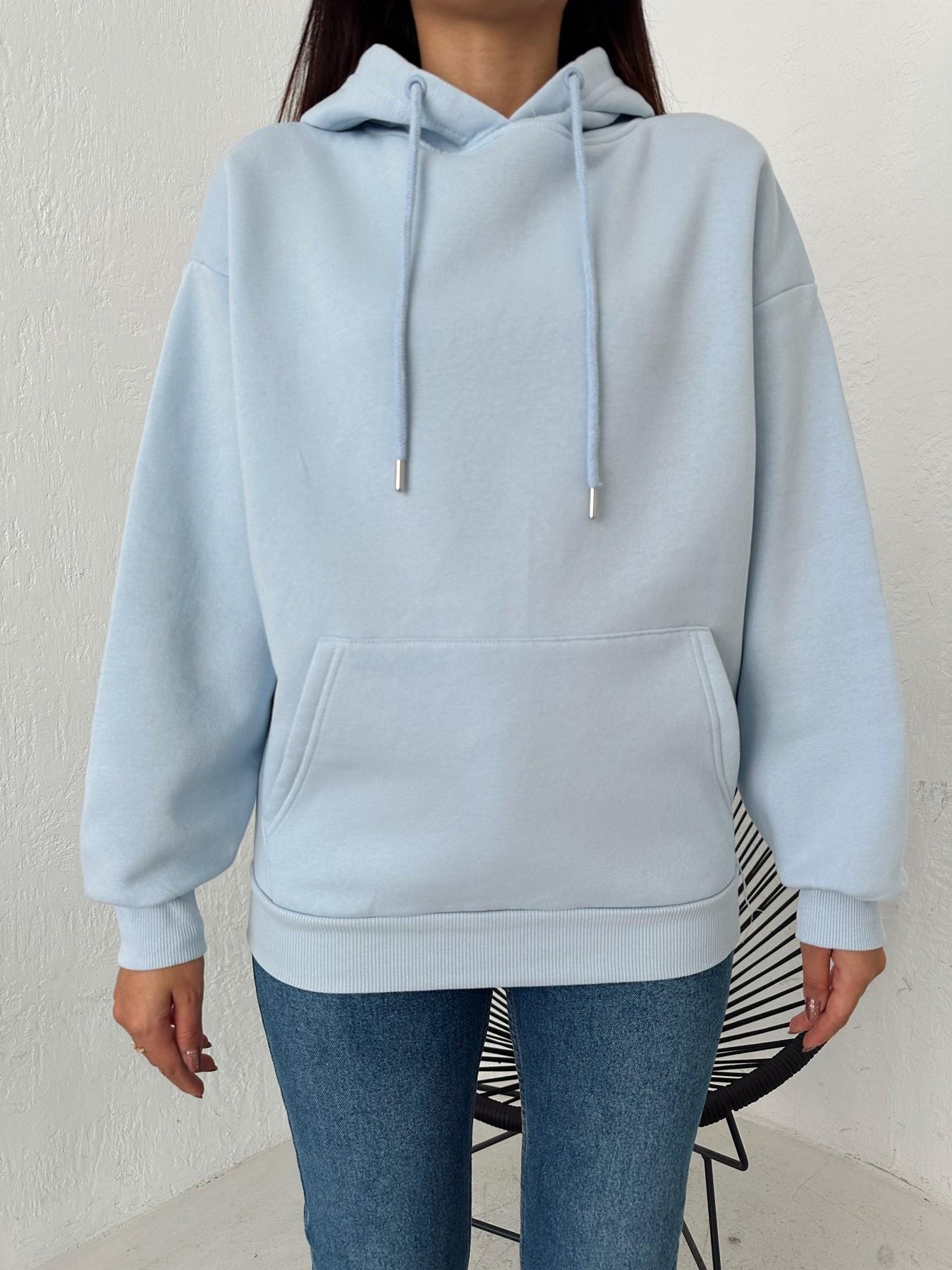 Oversize Basic Sweatshirt BEBE MAVİ