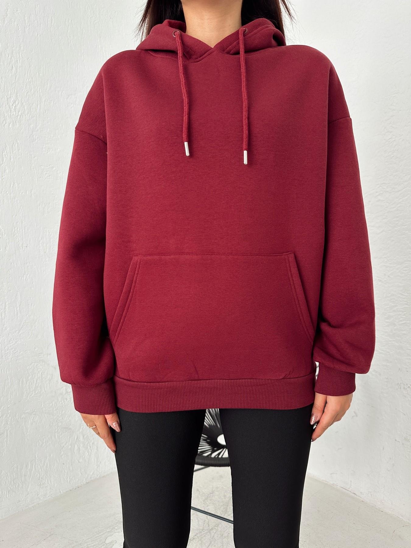 Oversize Basic Sweatshirt BORDO