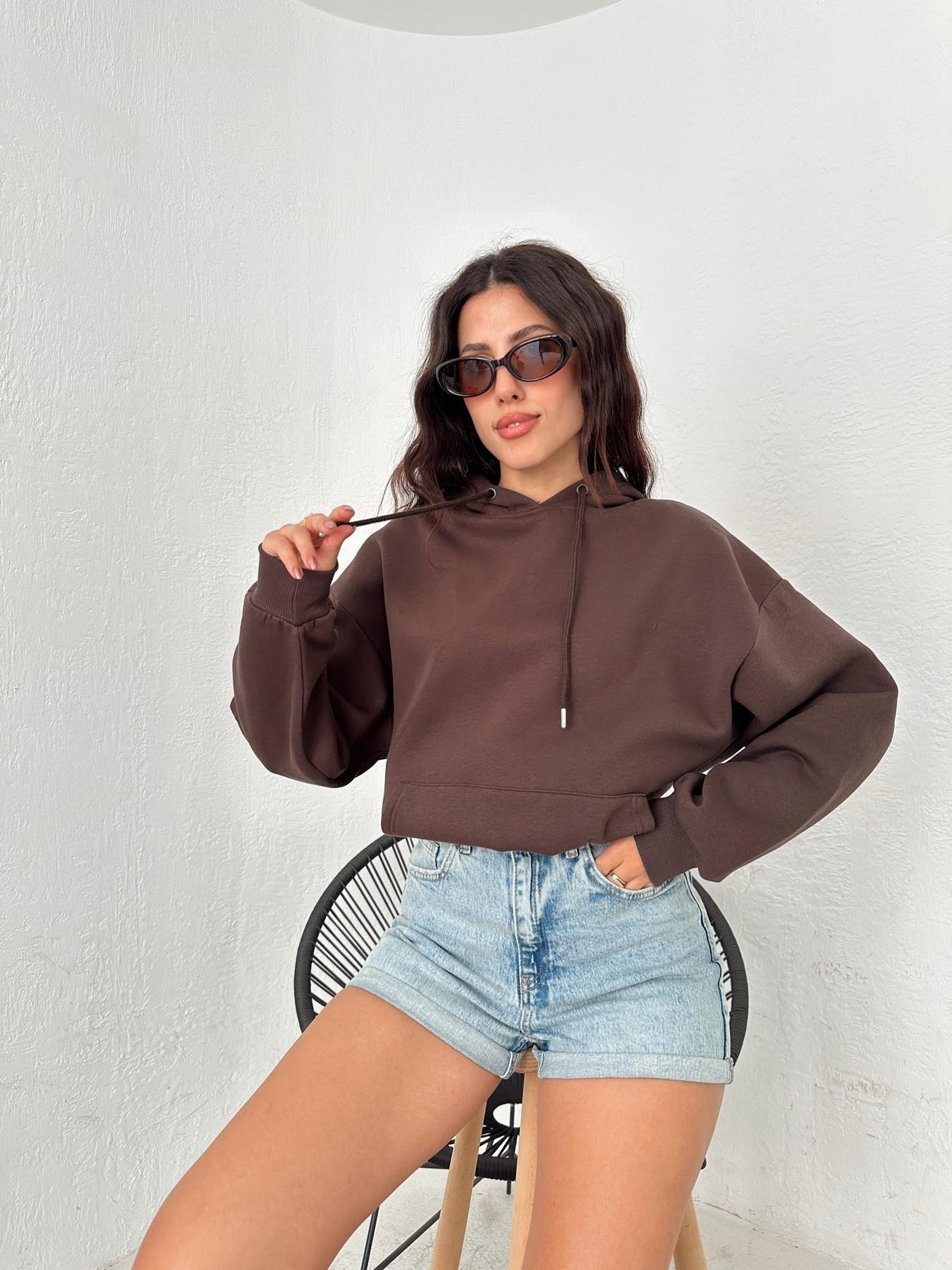 Oversize Basic Sweatshirt KAHVE