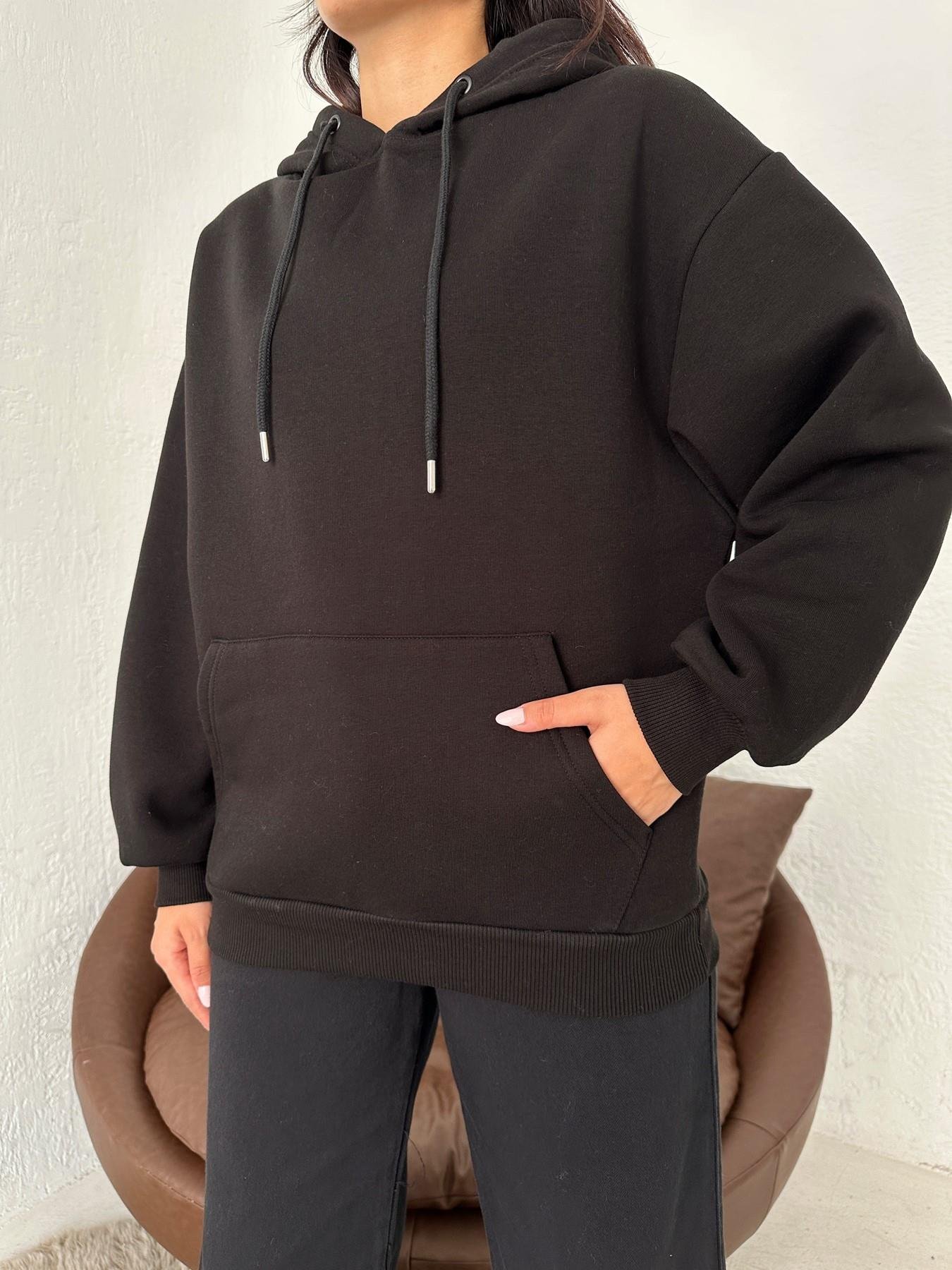 Oversize Basic Sweatshirt SİYAH
