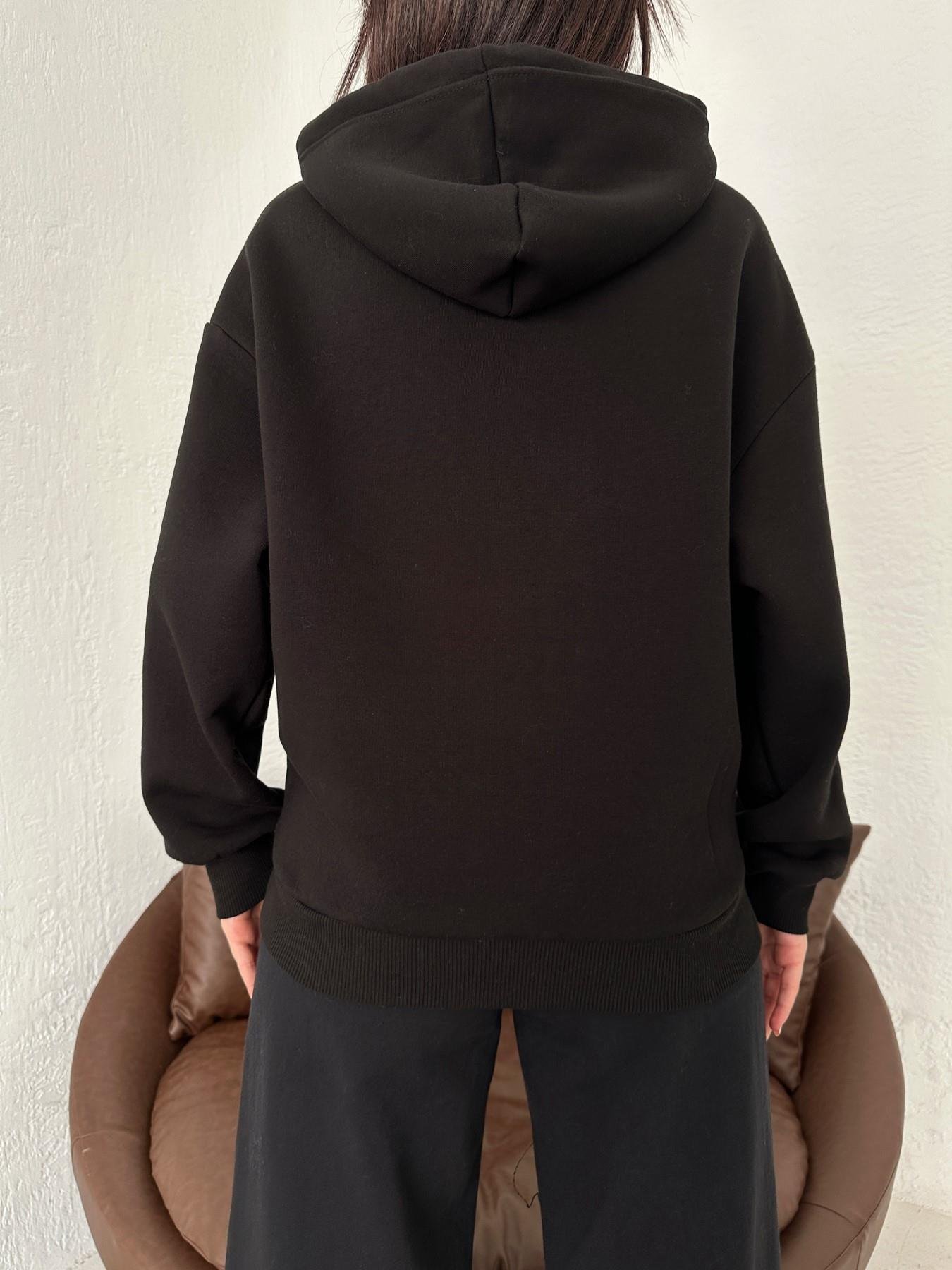 Oversize Basic Sweatshirt SİYAH