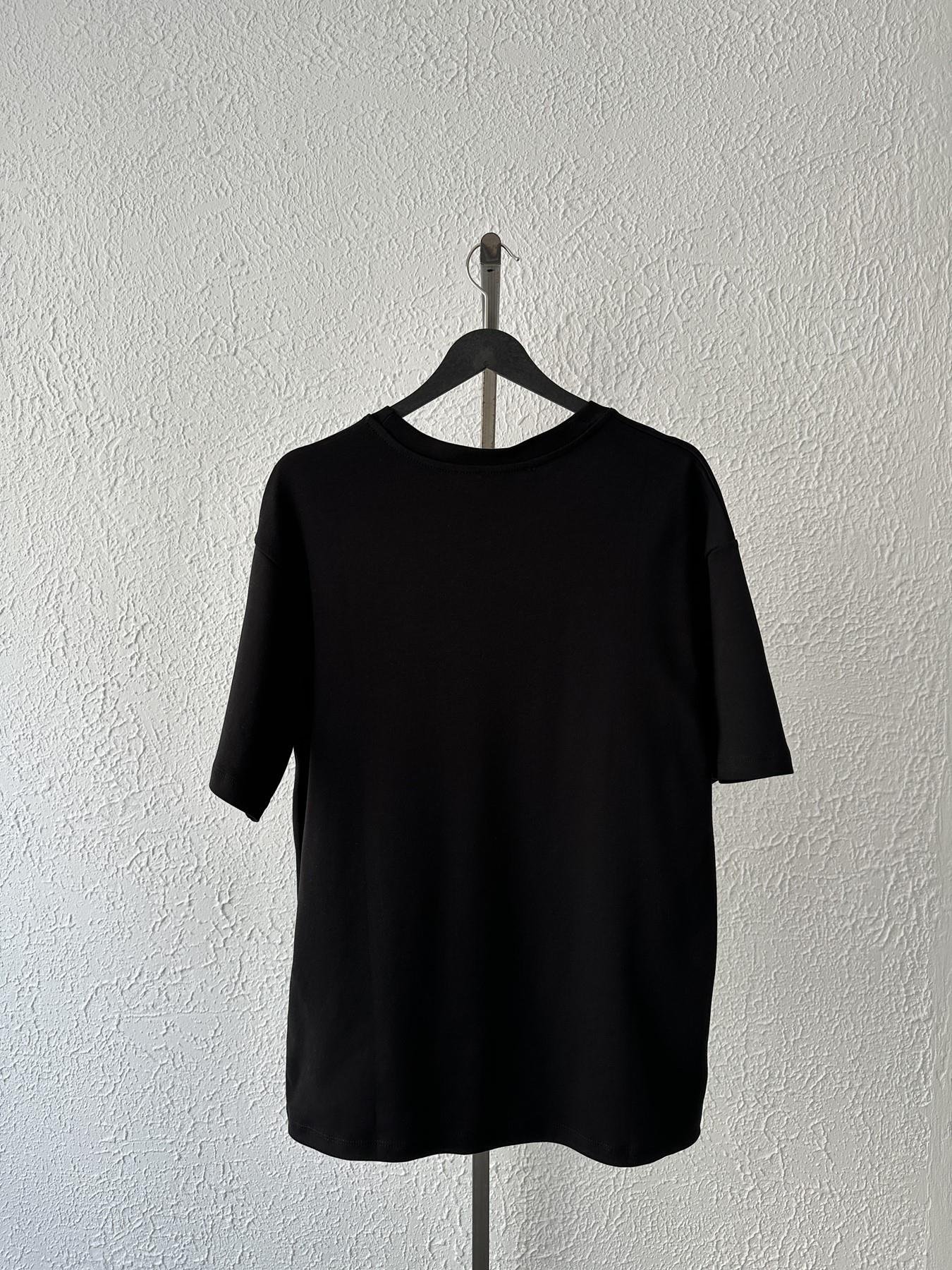 Oversize Basic Tişört Siyah