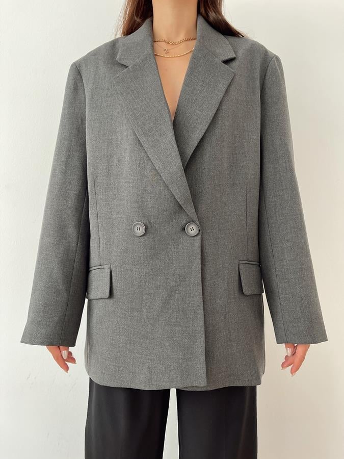 Oversize Blazer Ceket ANTRASİT