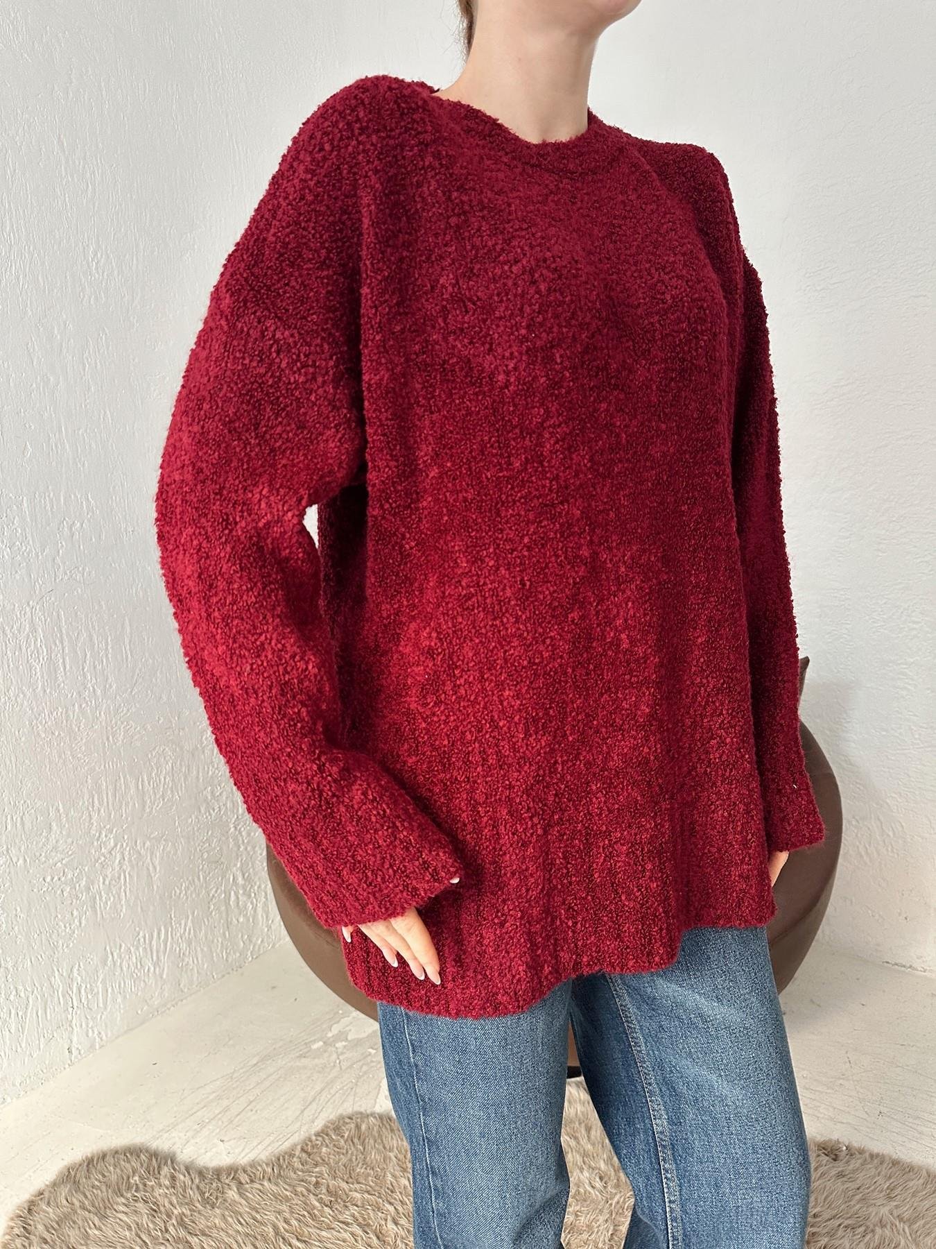 Oversize Buklet Kazak BORDO