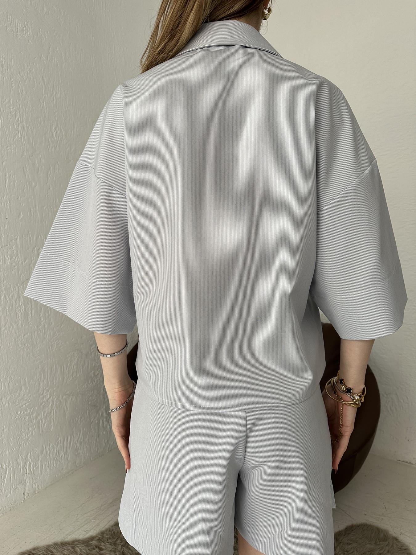 Oversize Cepli Gömlek Mavi