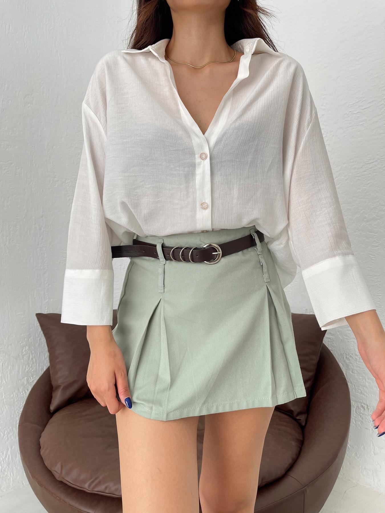 Oversize Gömlek EKRU