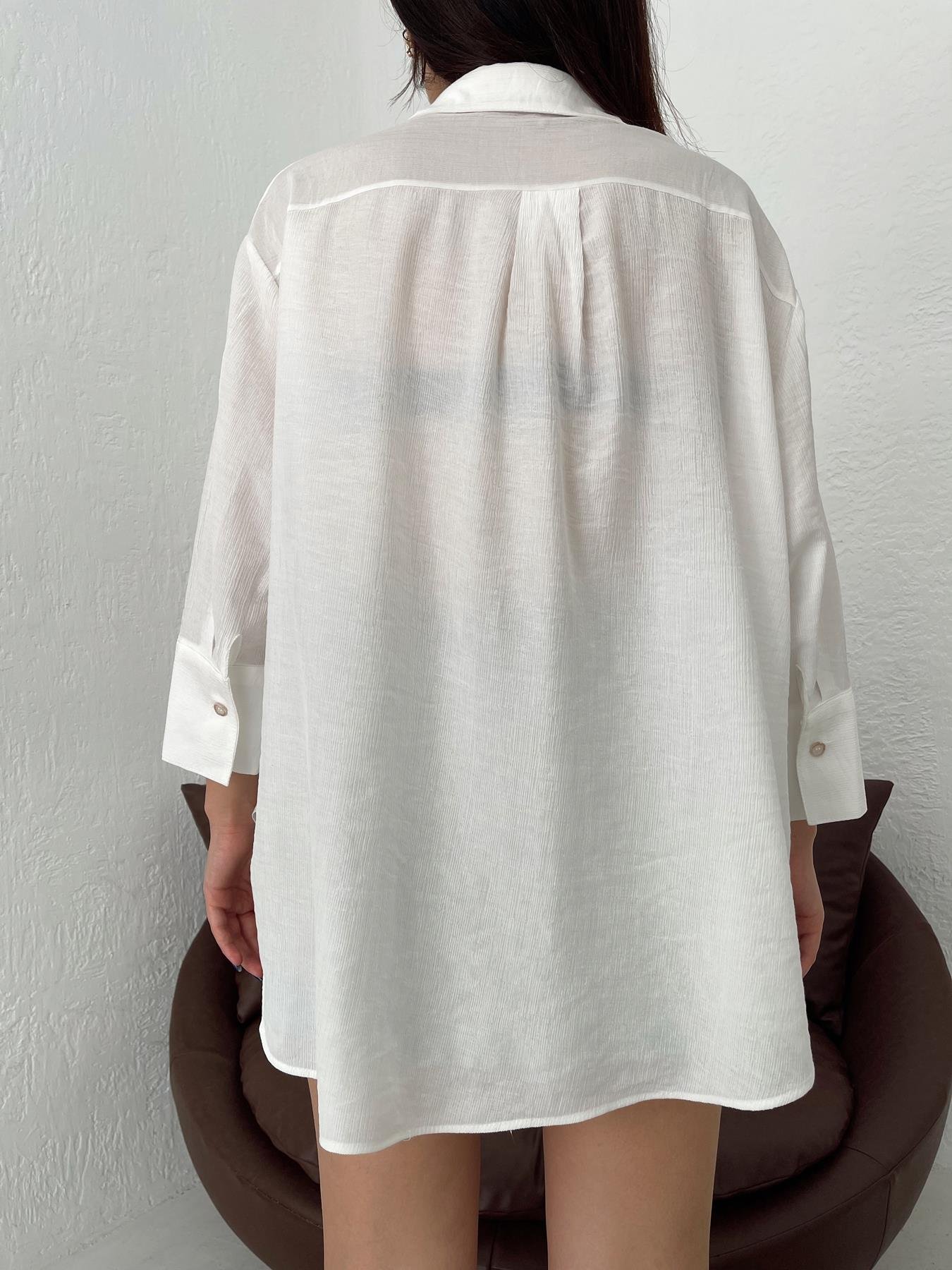 Oversize Gömlek EKRU