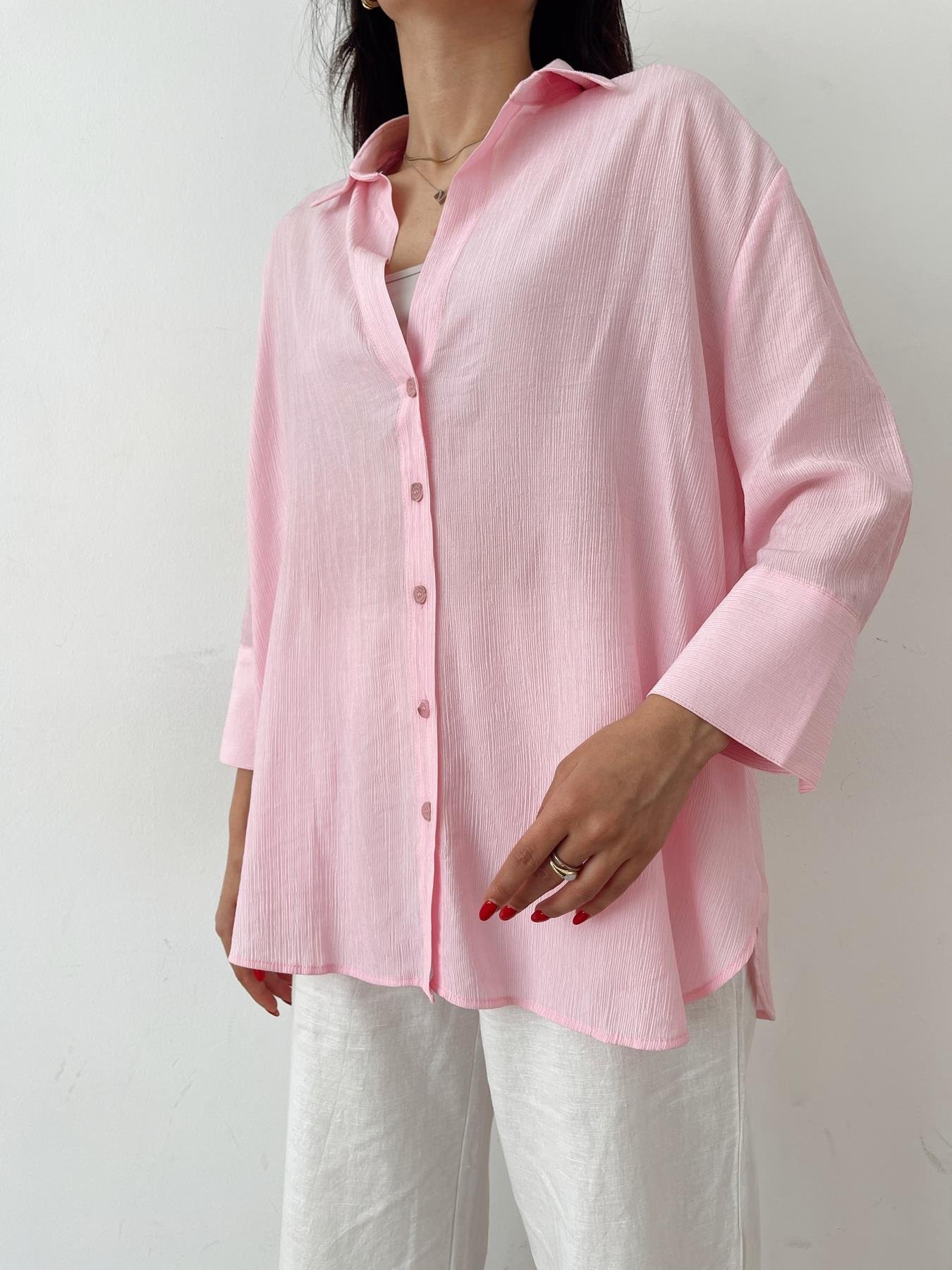 Oversize Gömlek PEMBE