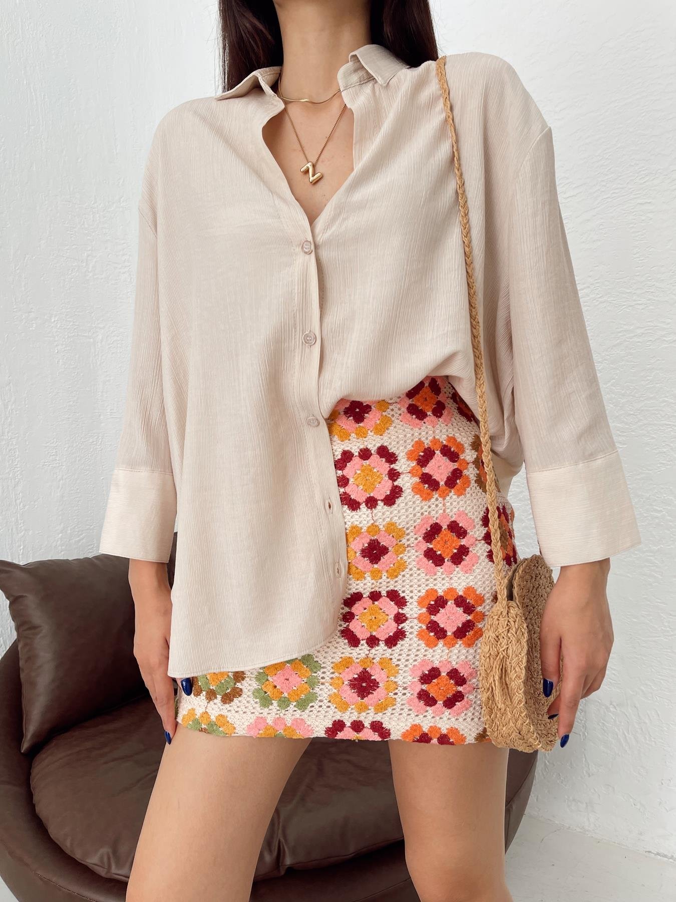 Oversize Gömlek TAŞ