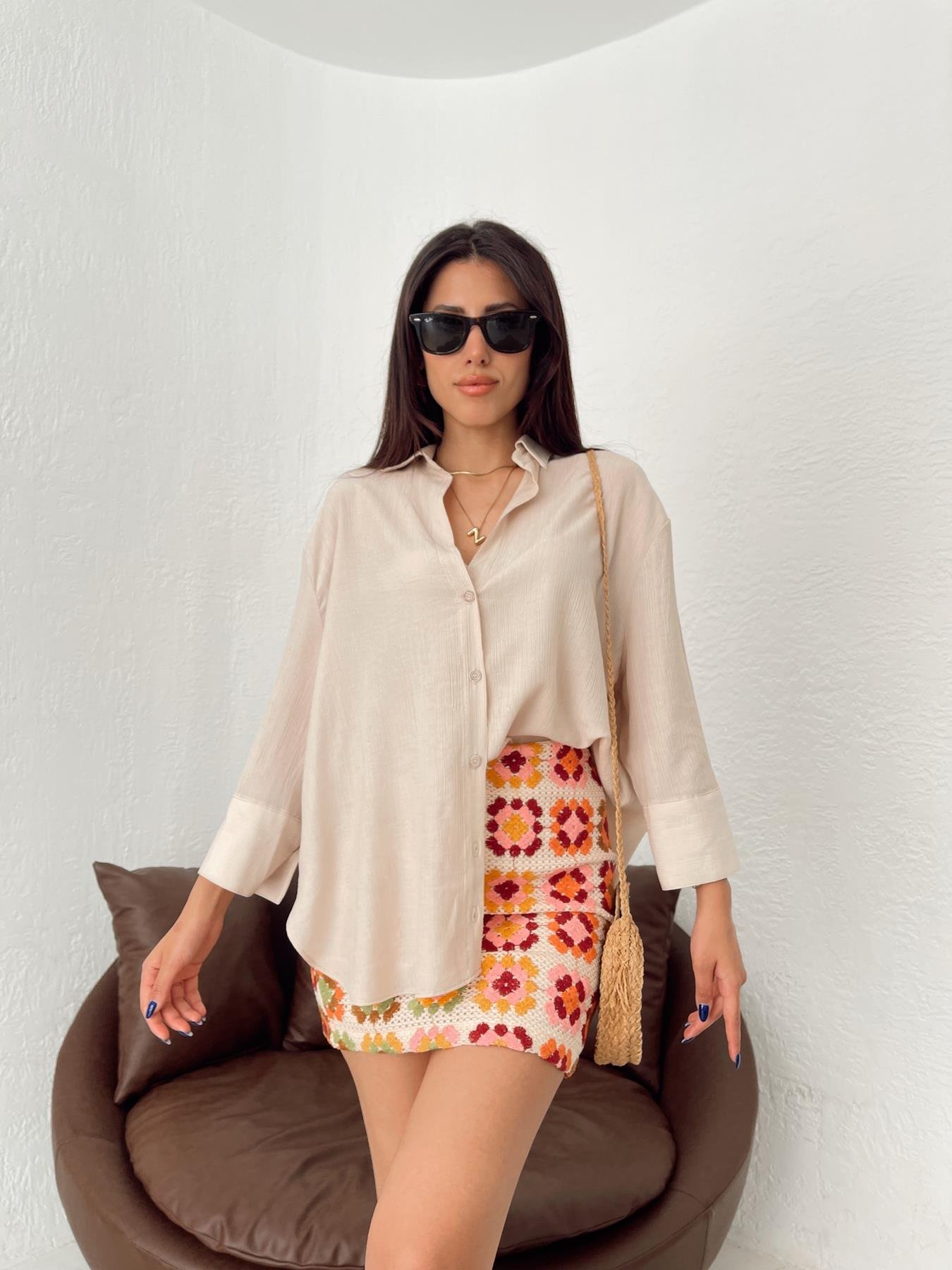 Oversize Gömlek TAŞ