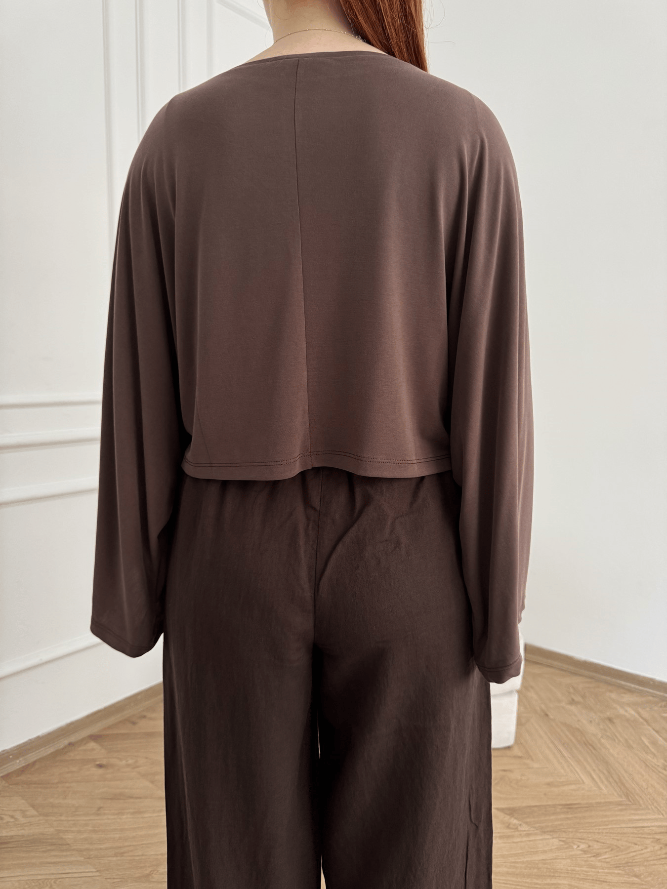 Oversize Sweatshirt Kahve
