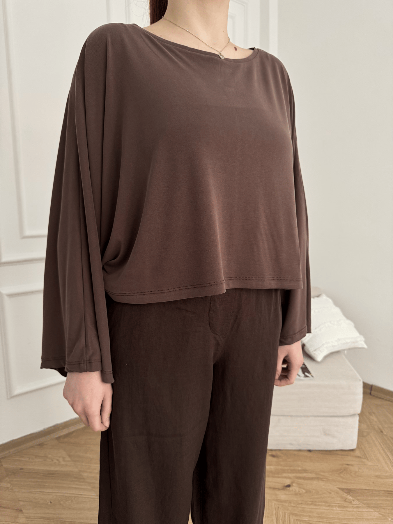Oversize Sweatshirt Kahve