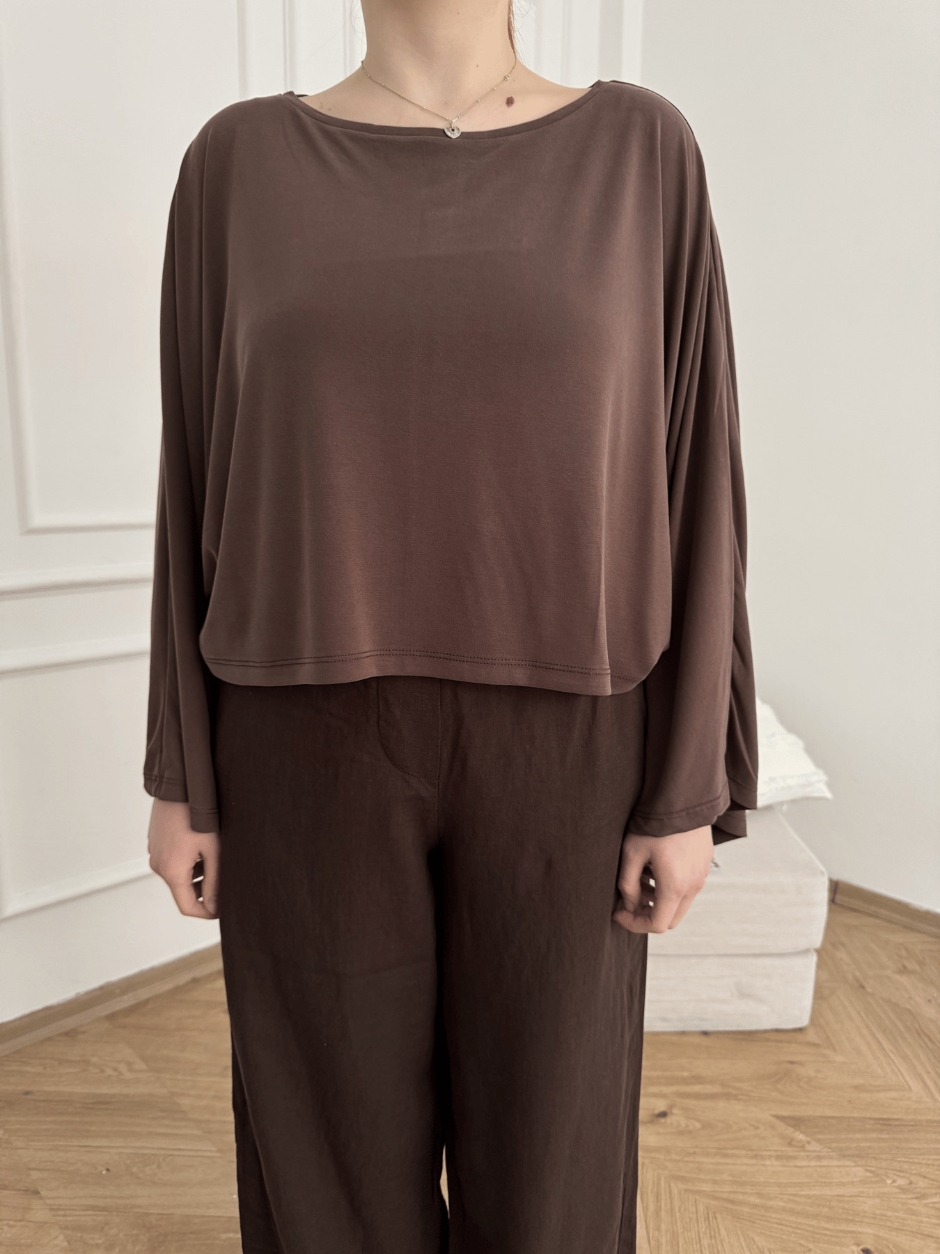 Oversize Sweatshirt Kahve