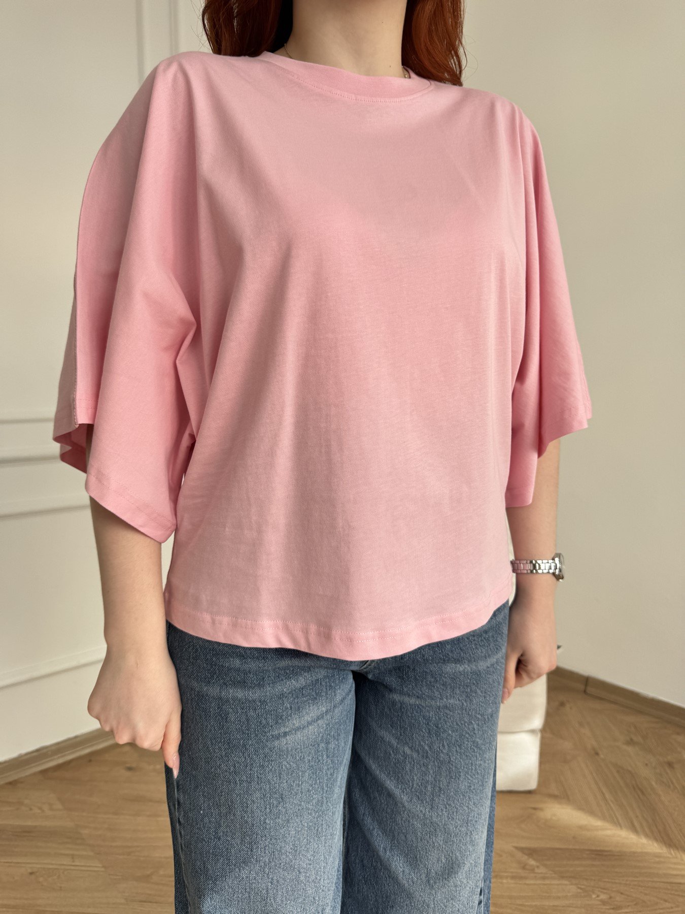 Oversize Tshirt Şeker pembe