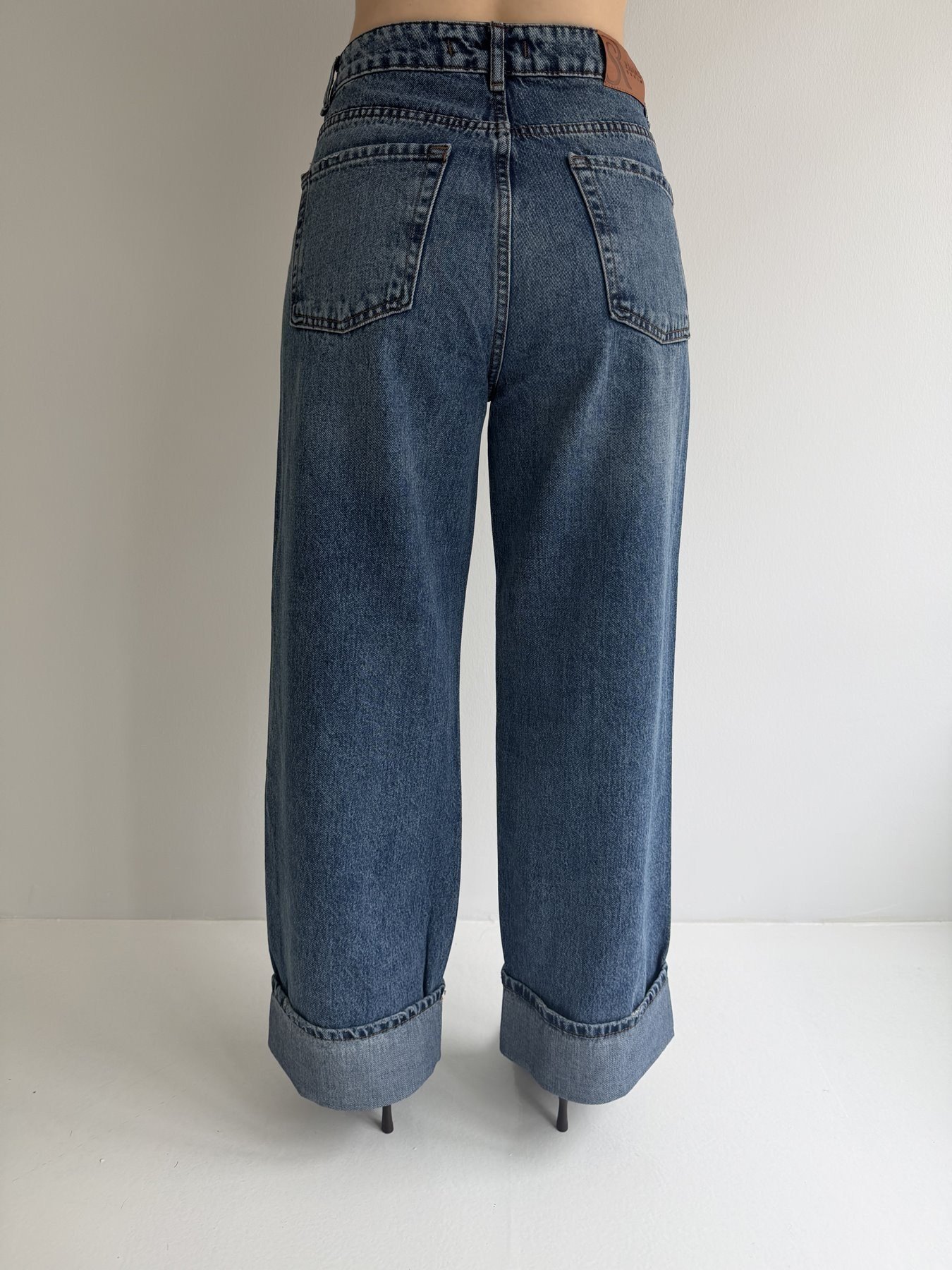 Paça Katlamalı Jean Pantolon Tint