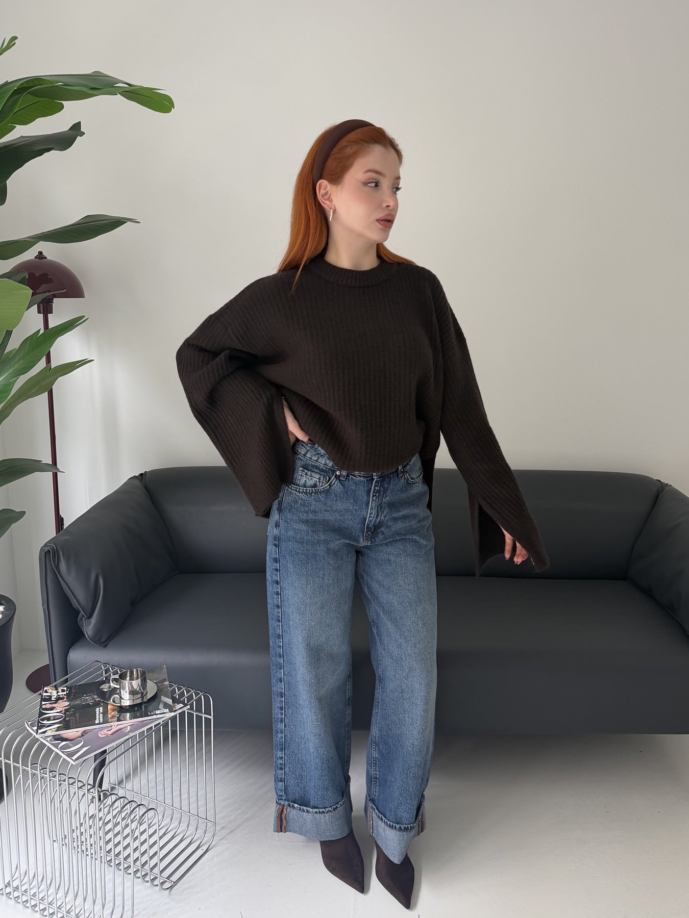 Paça Katlamalı Jean Pantolon Tint