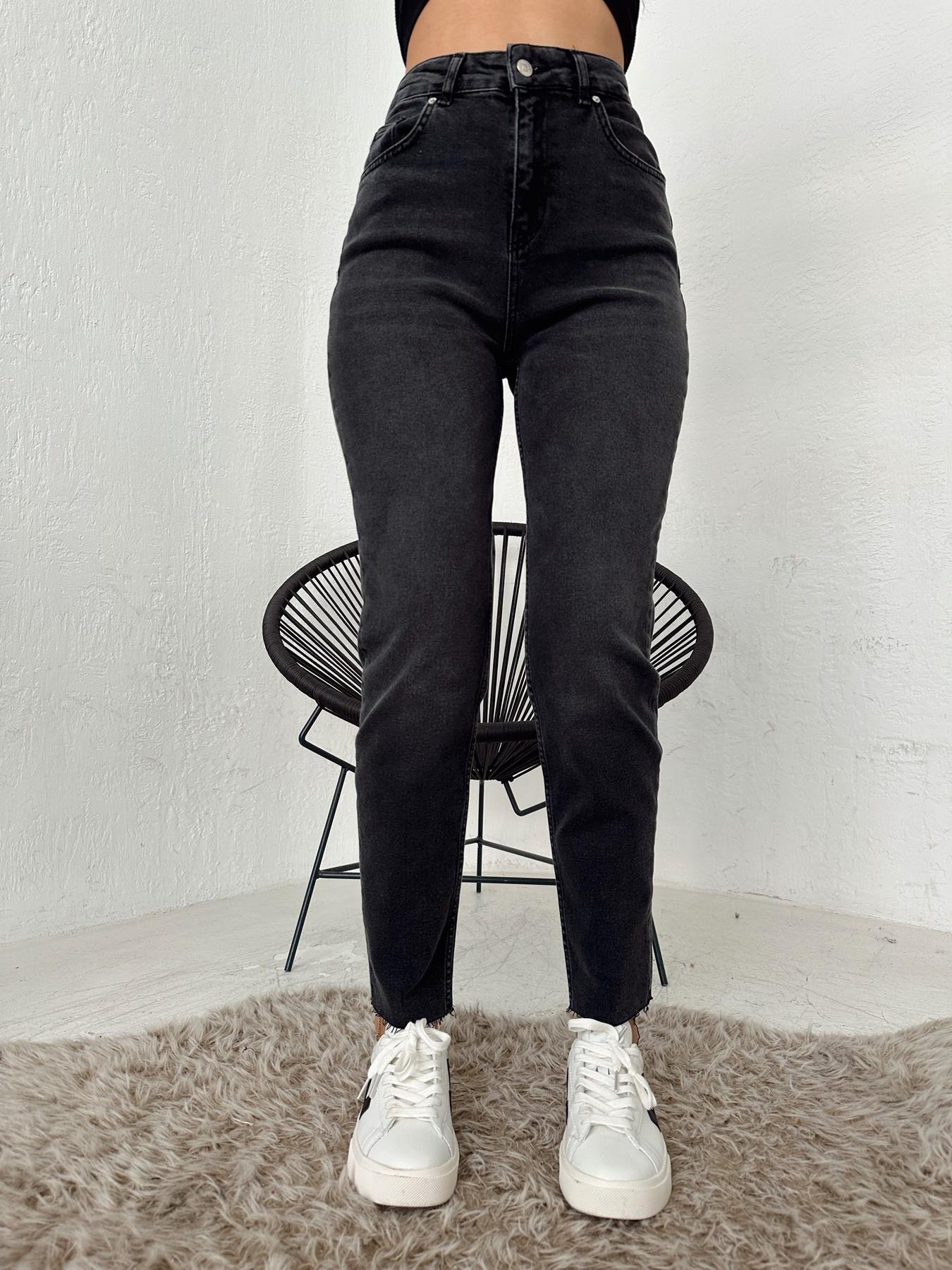 Paça Kesik Jean Pantolon SİYAH