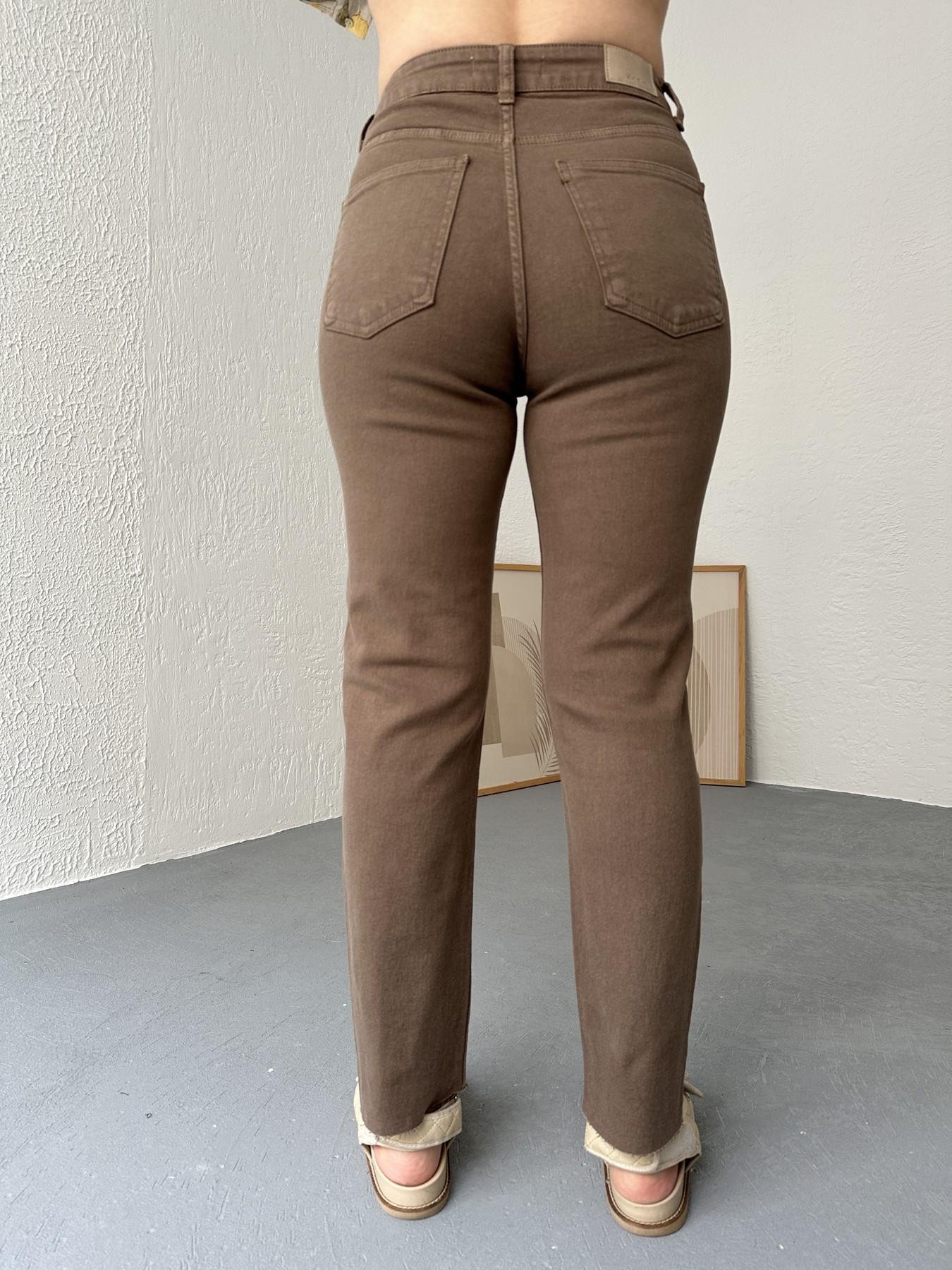 Paçası Dikişsiz Mom Pantolon 72 vizon