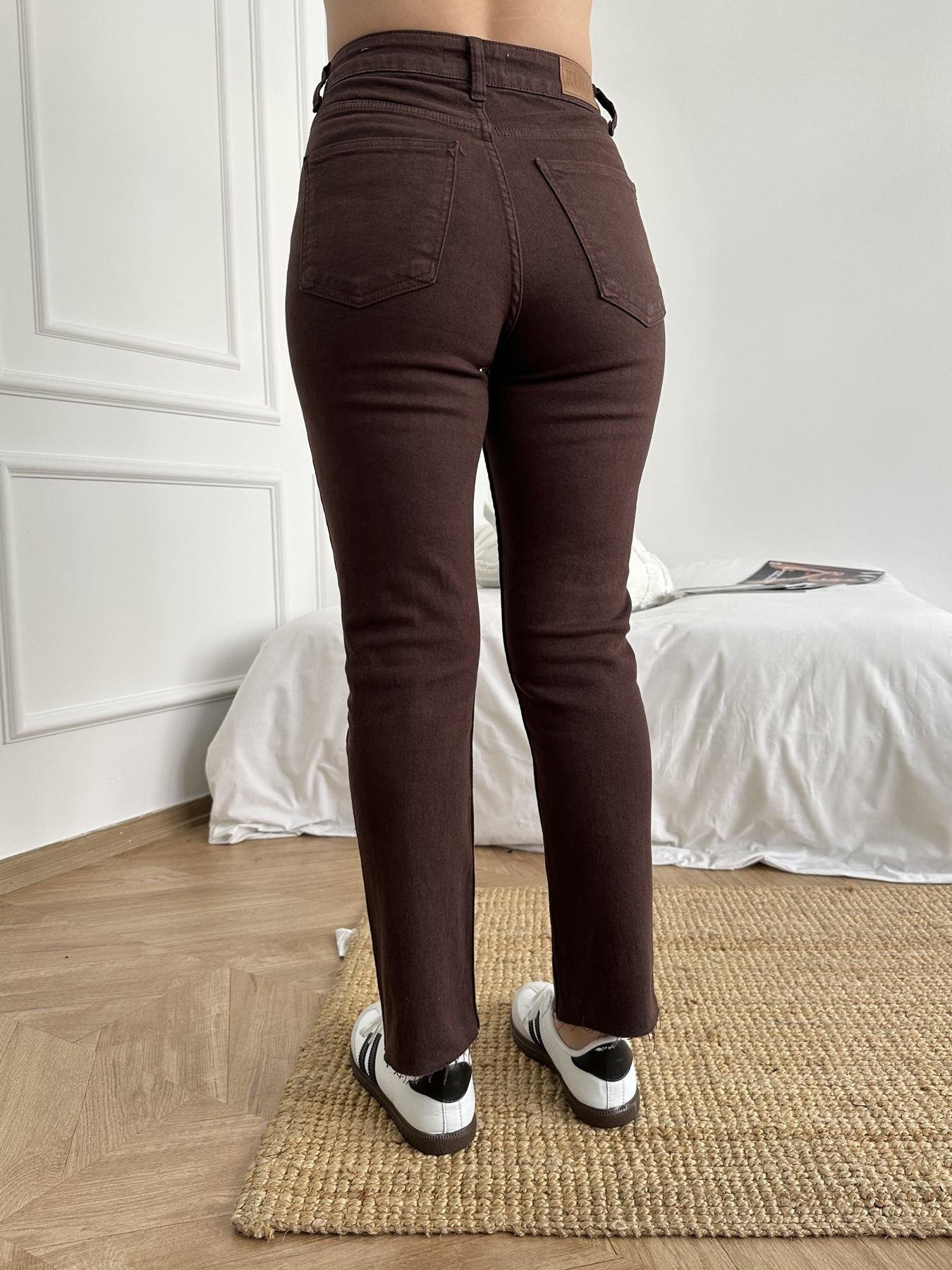 Paçası Dikişsiz Mom Pantolon 78 kahve