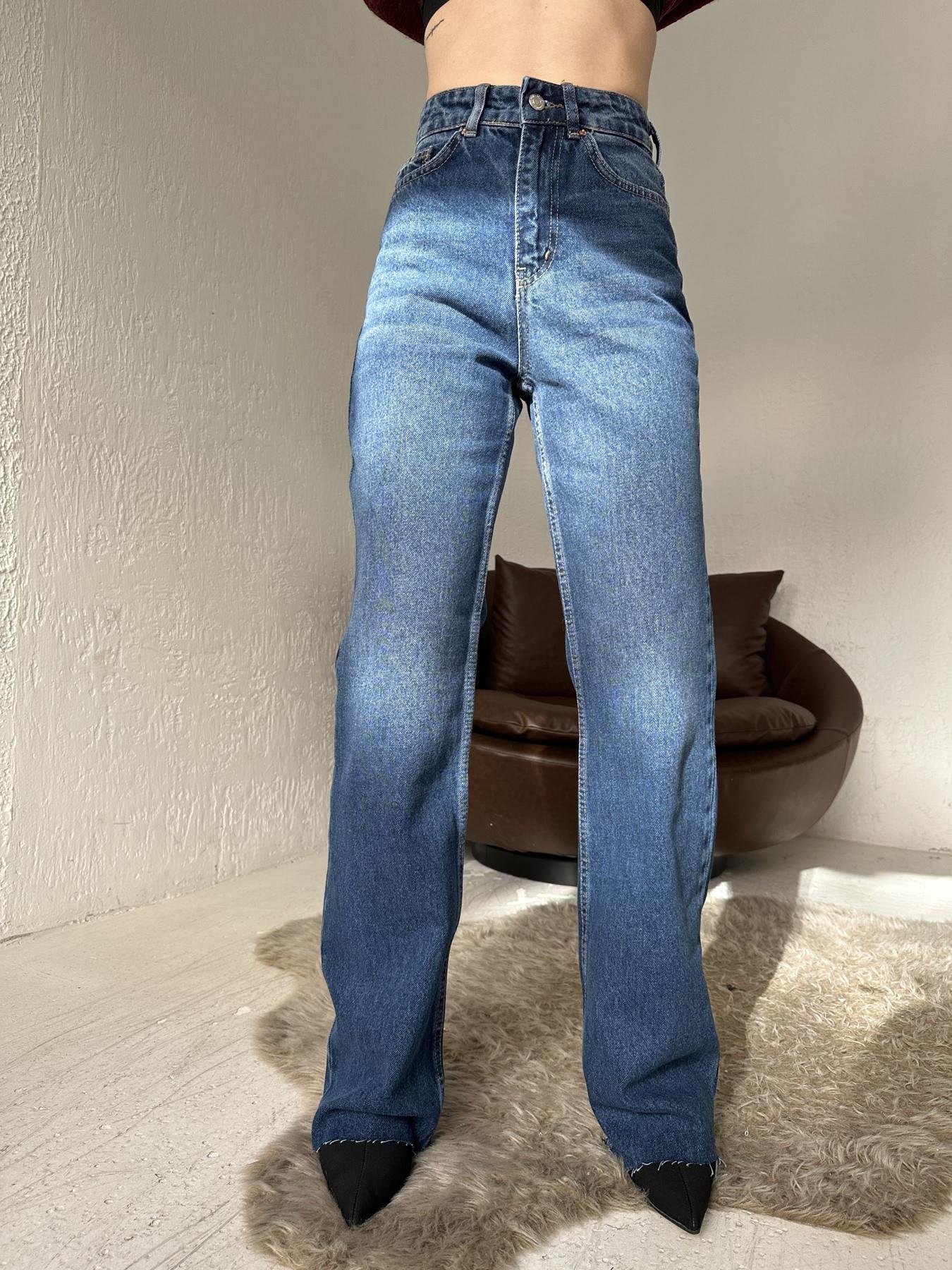 Paçası Kesik Palazzo Jean KOYU MAVİ