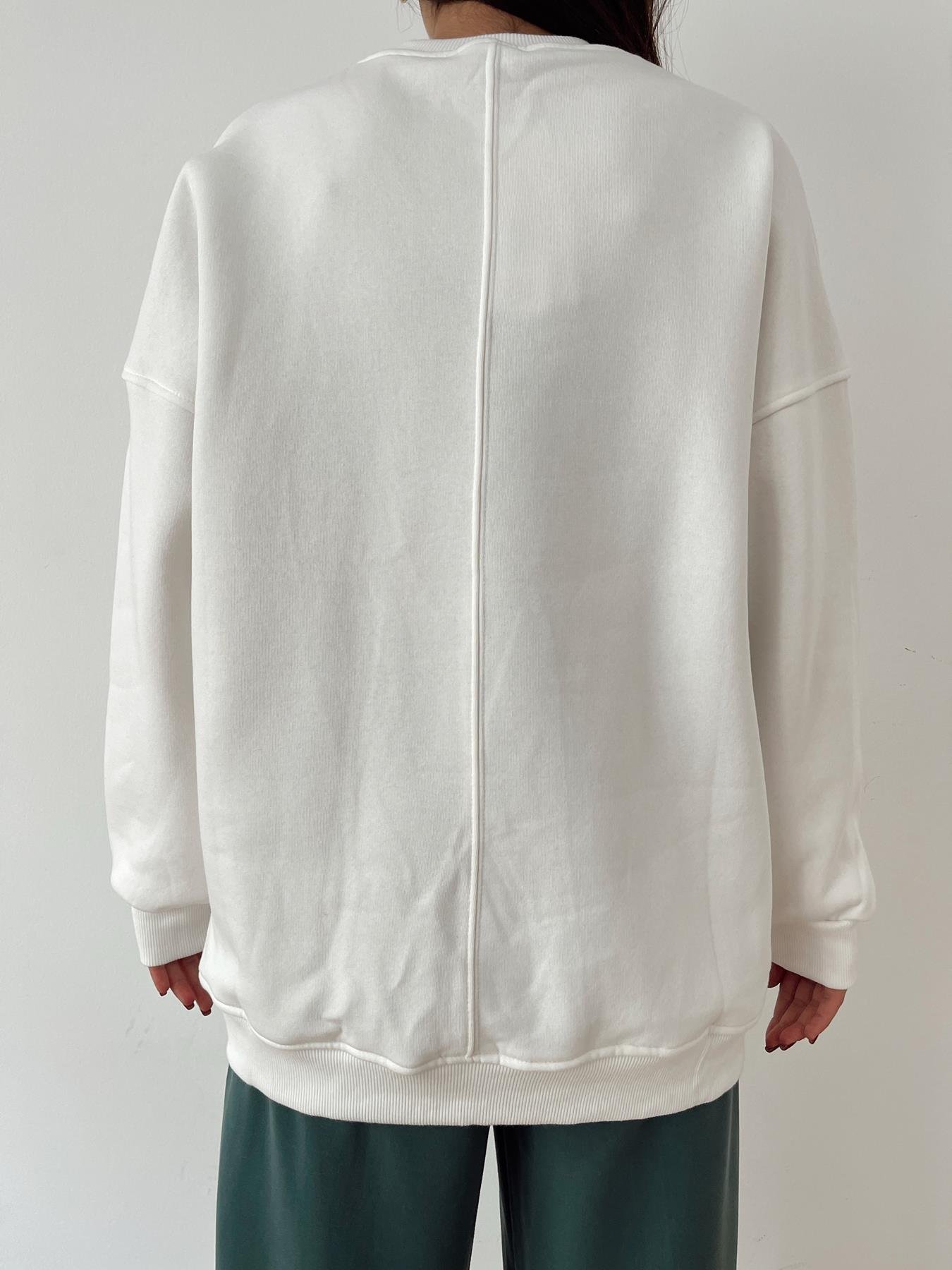 Packers Nakışlı Sweatshirt BEYAZ