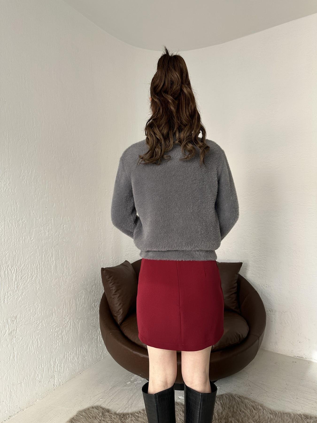 Papatya Düğmeli Yumoş Hırka ANTRASİT